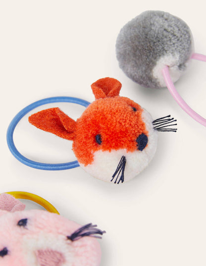 Pom Pom Hairbands 3 Pack-Multi-2