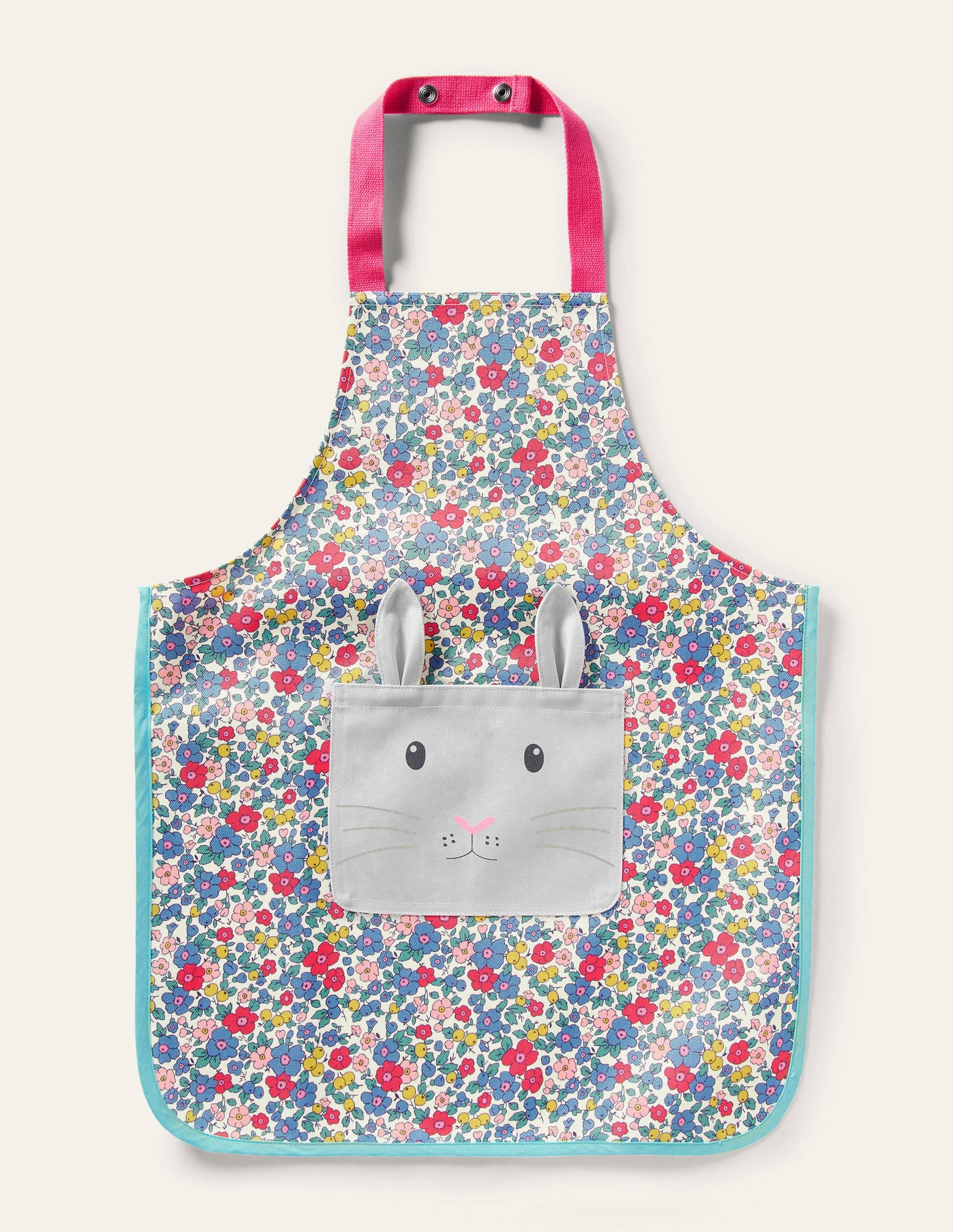Novelty Apron-Multi Floral Bunny - Image 1
