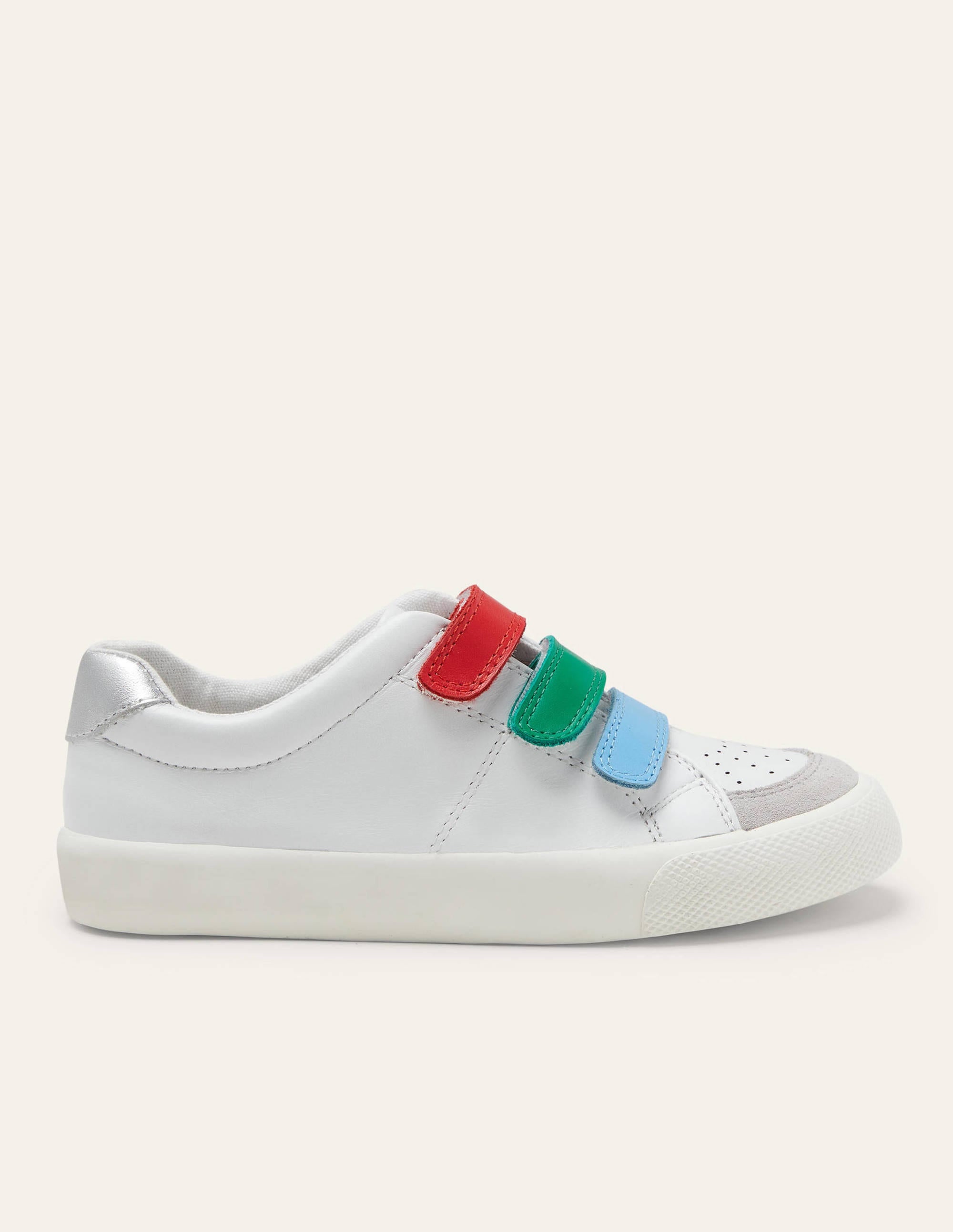 3 Strap Low Top Sneakers-White Rainbow - Image 2