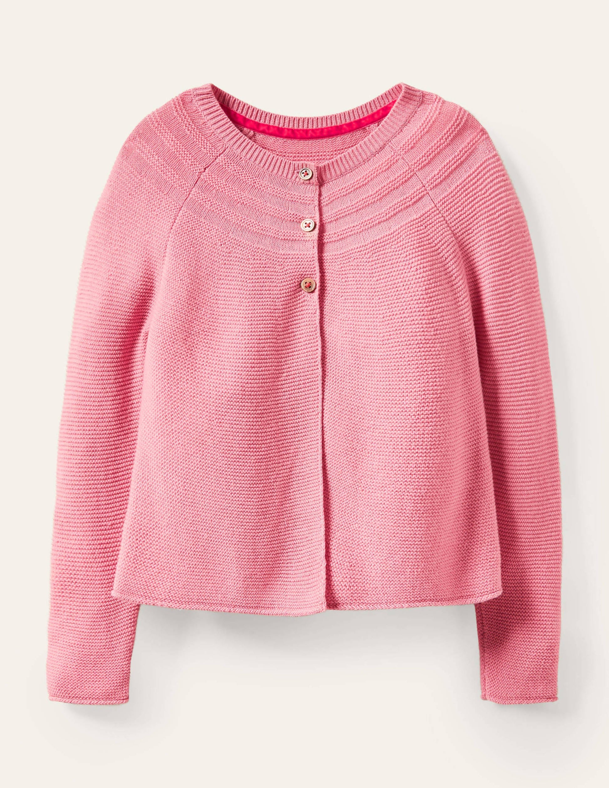 Cotton Cashmere Mix Cardigan-Formica Pink-1