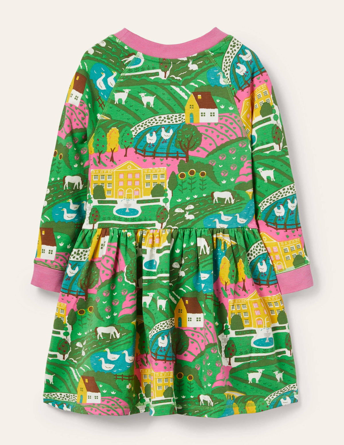 Jersey Sweatshirt Dress-Multi Country House - Image 2