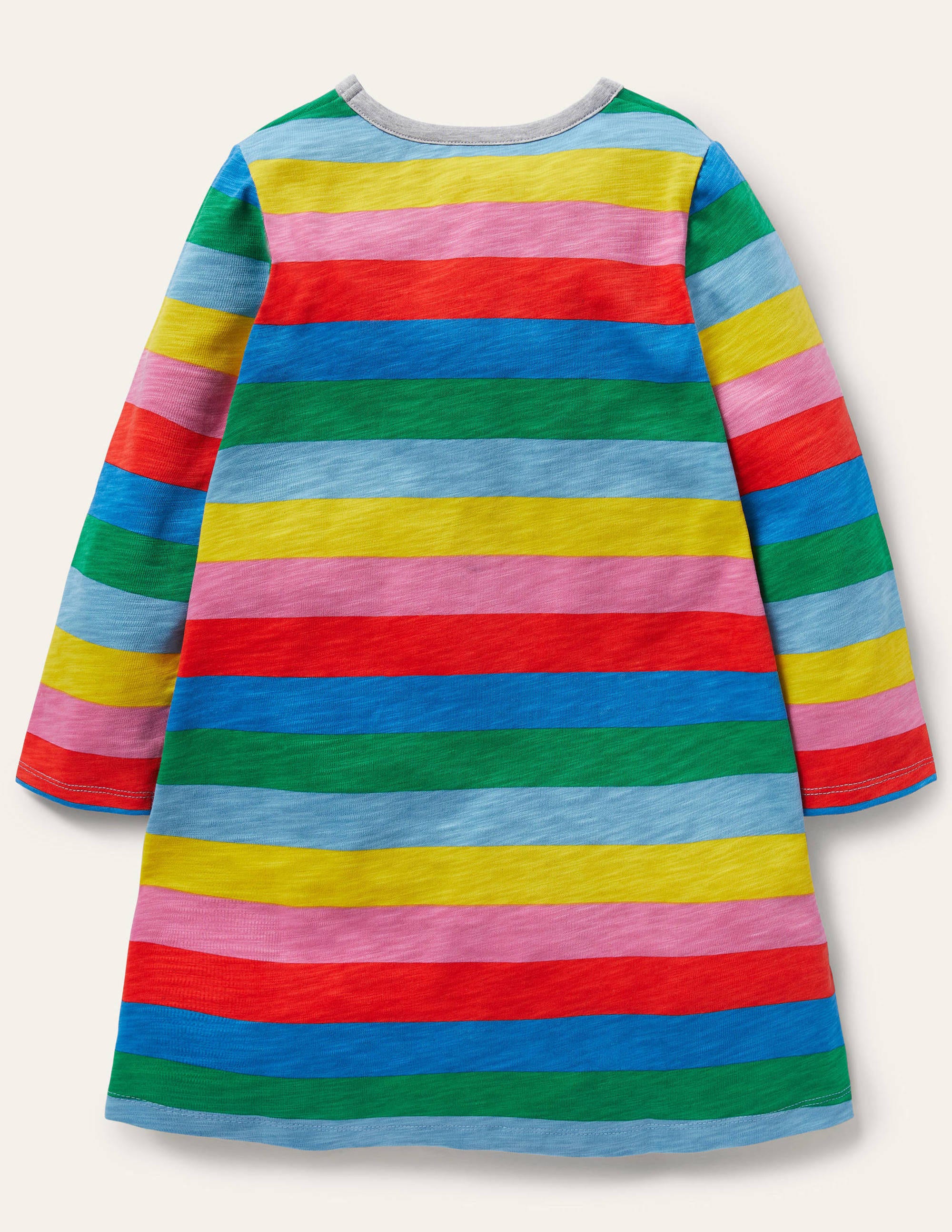 Fun Pocket Jersey Dress-Multi Stripe - Image 2