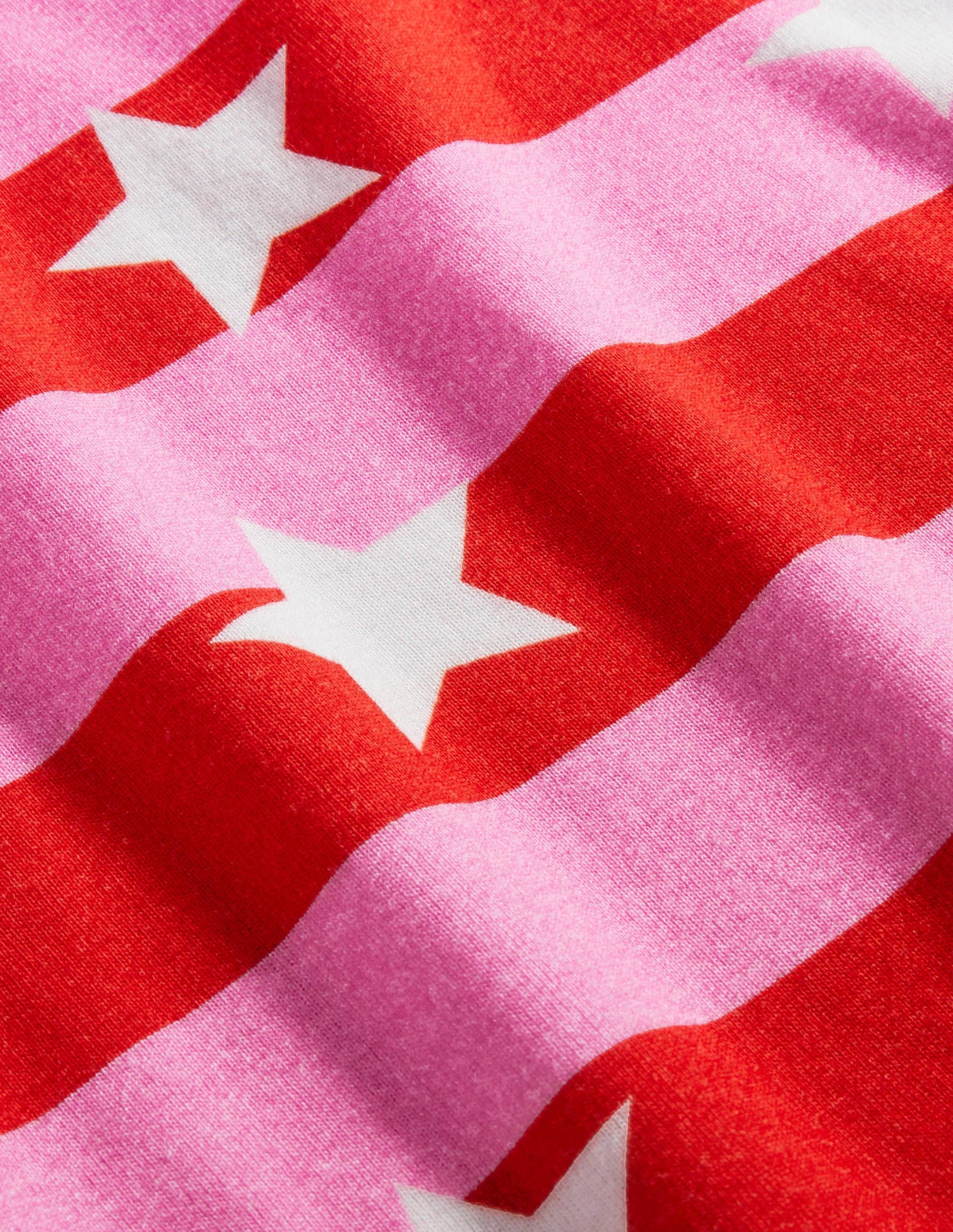 Snug Glow-In-The-Dark Pajamas-Bright Petal Pink Star-3