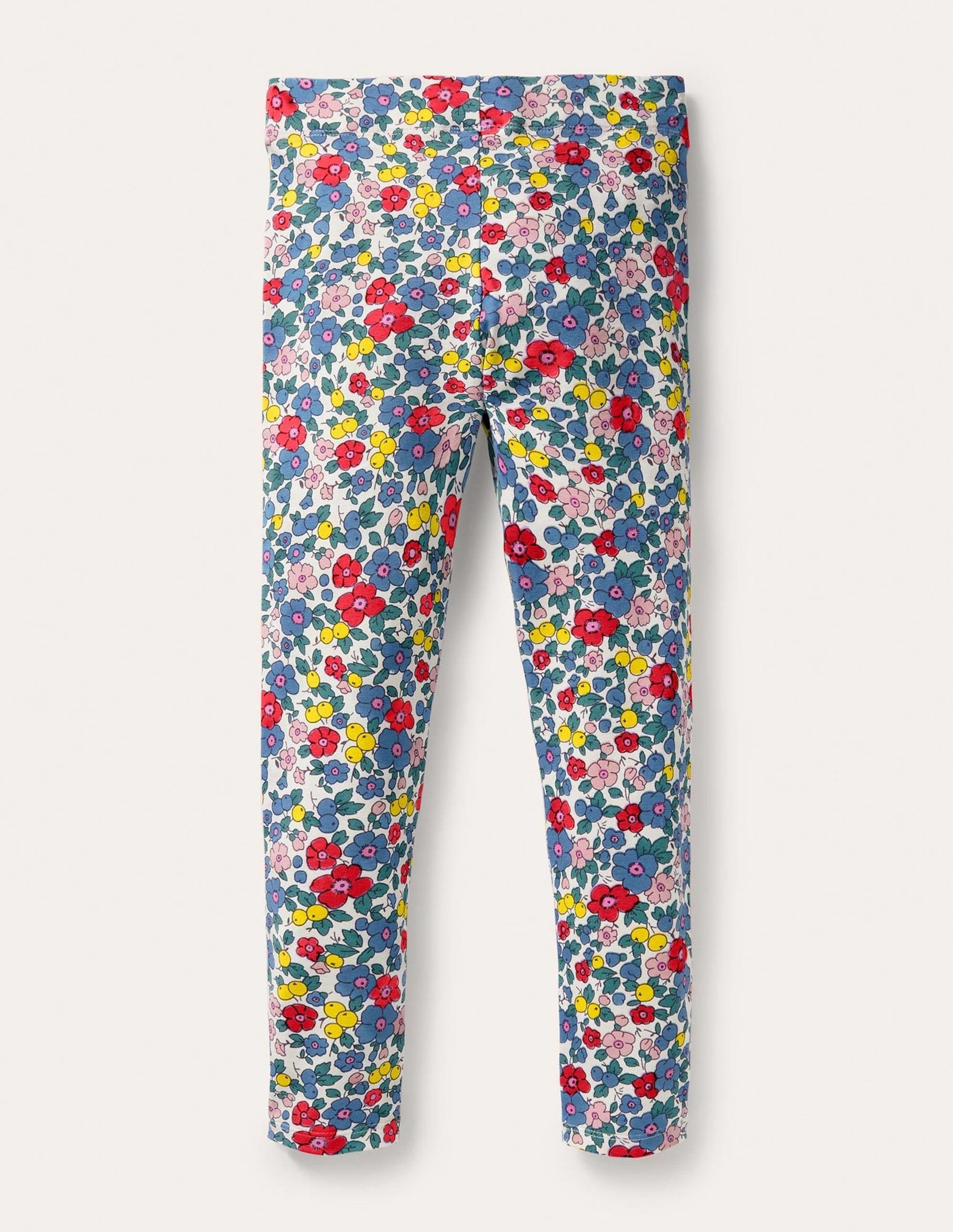 Fun Leggings-Multi Apple Blossom Floral-2