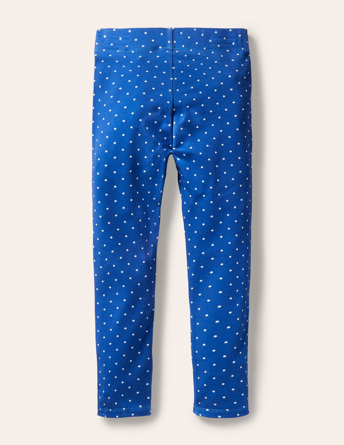 Fun Appliqué Leggings-Elizabethan Blue Pin Spot Frog - Image 2