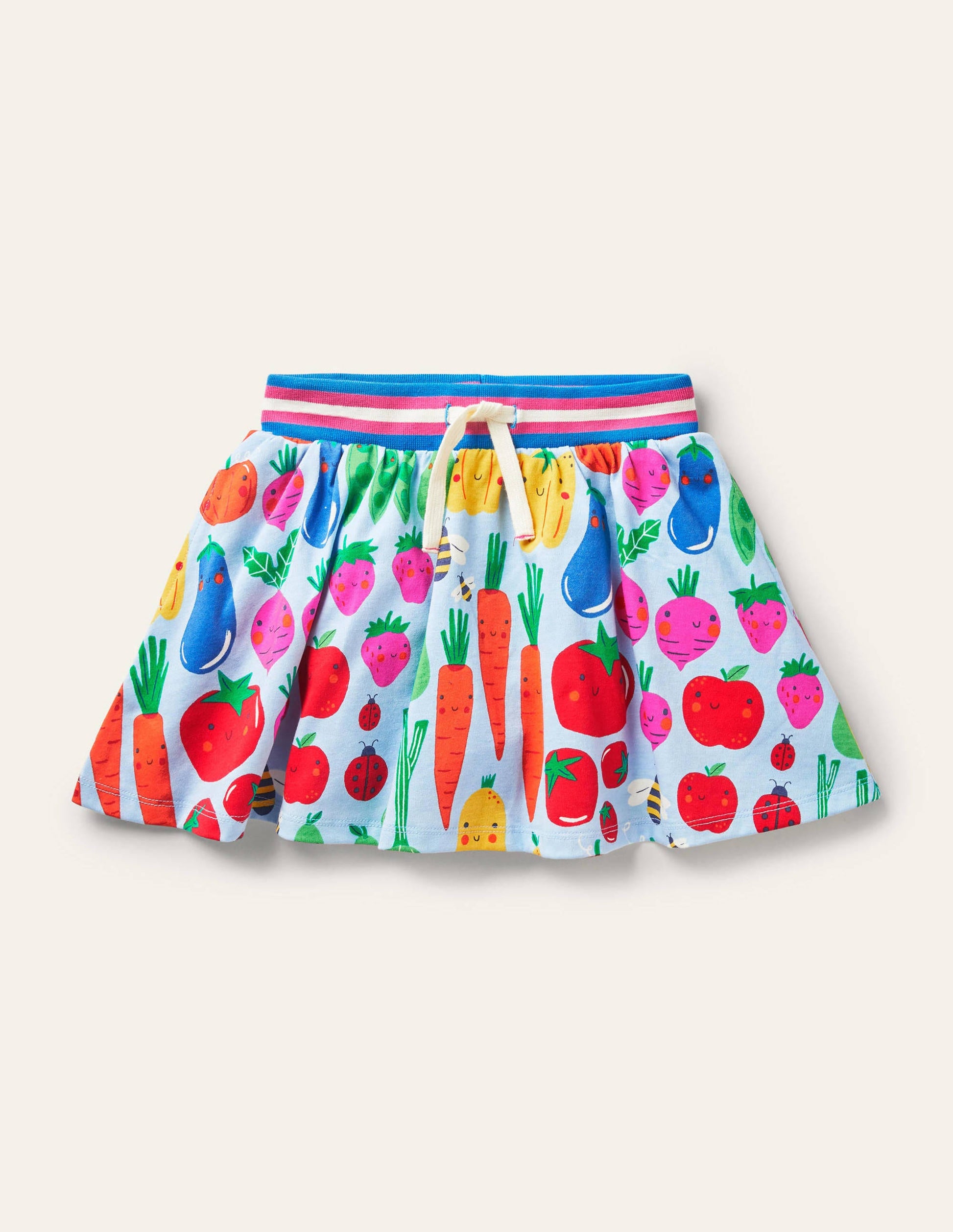 Jersey Skort-Winter Blue Garden Gang-1