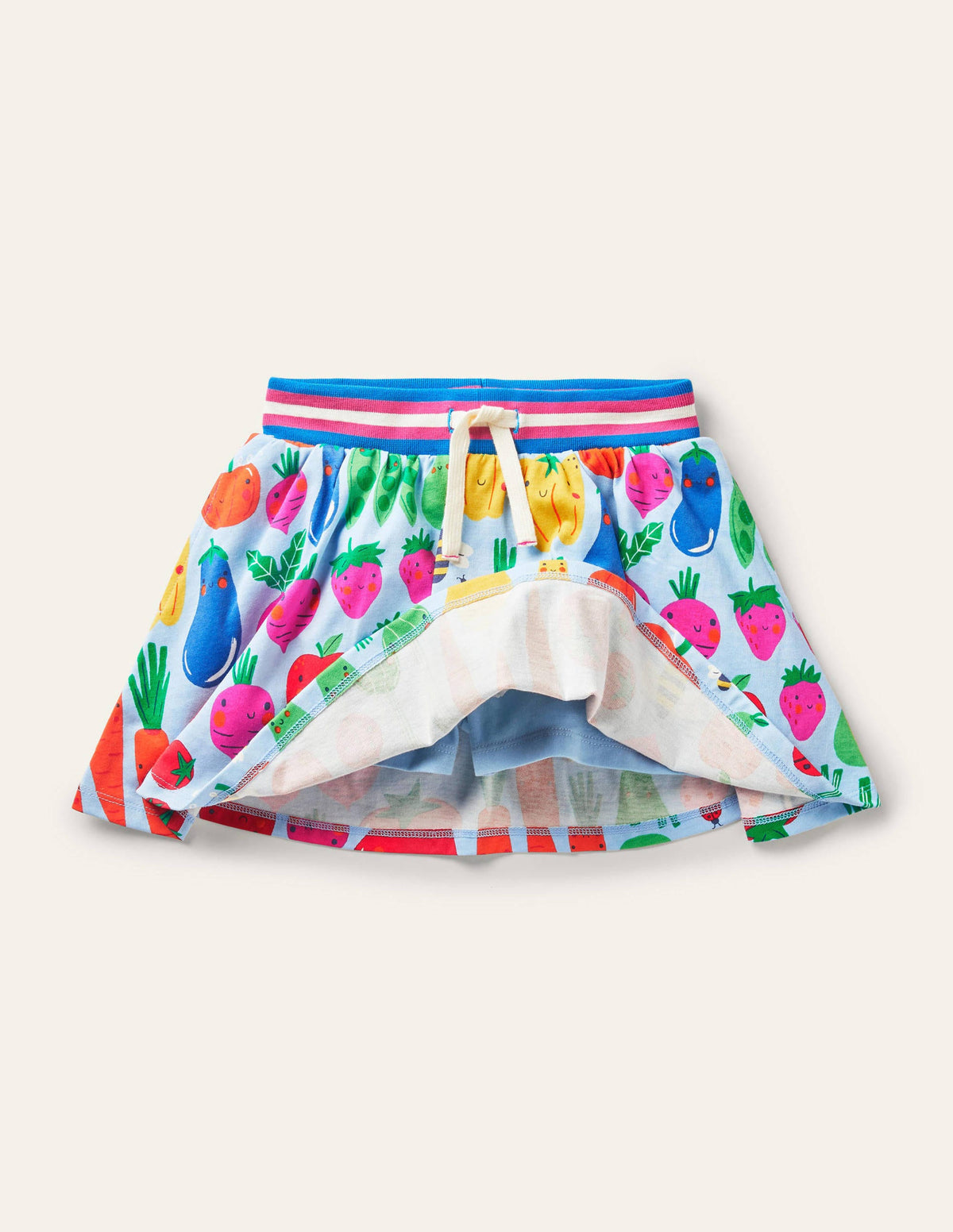 Jersey Skort-Winter Blue Garden Gang - Image 3