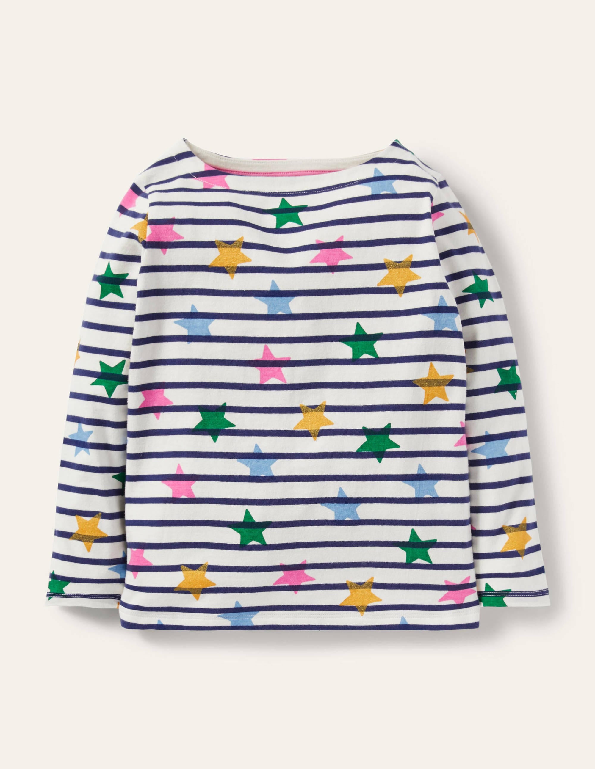 Fun Breton-Ivory/Navy Multi Stars - Image 1