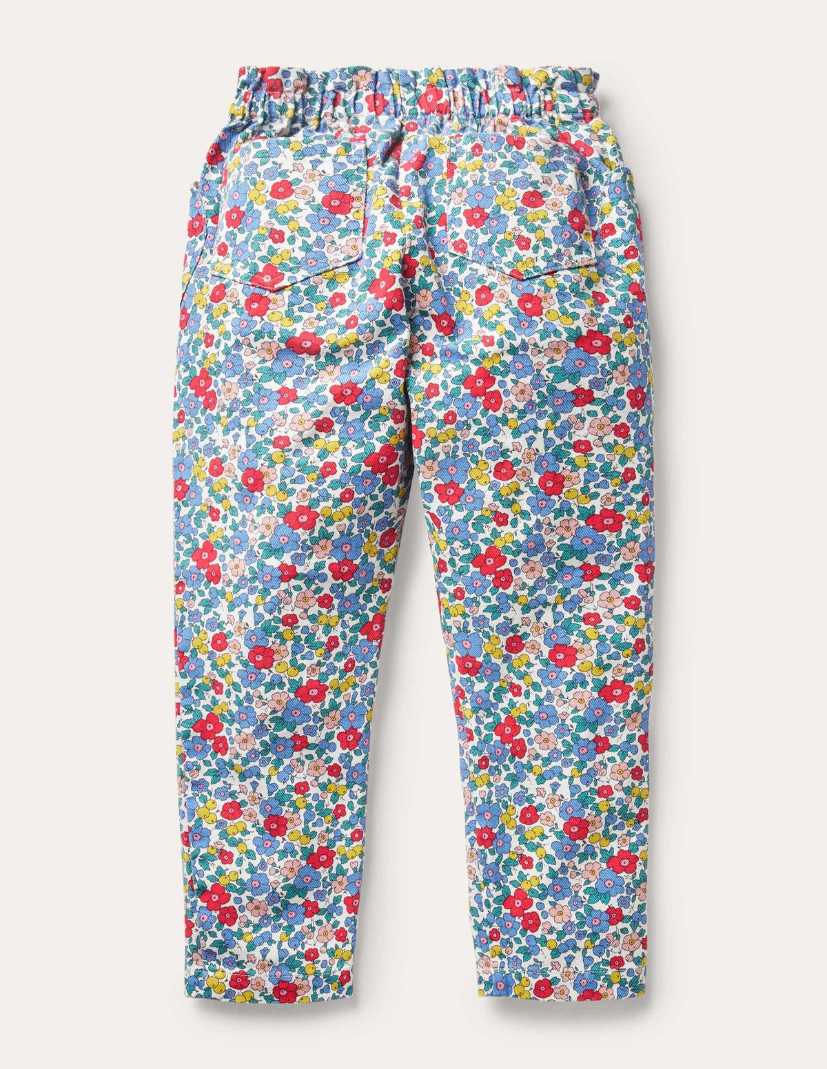 Pull-on Pants-Multi Apple Blossom Floral - Image 2