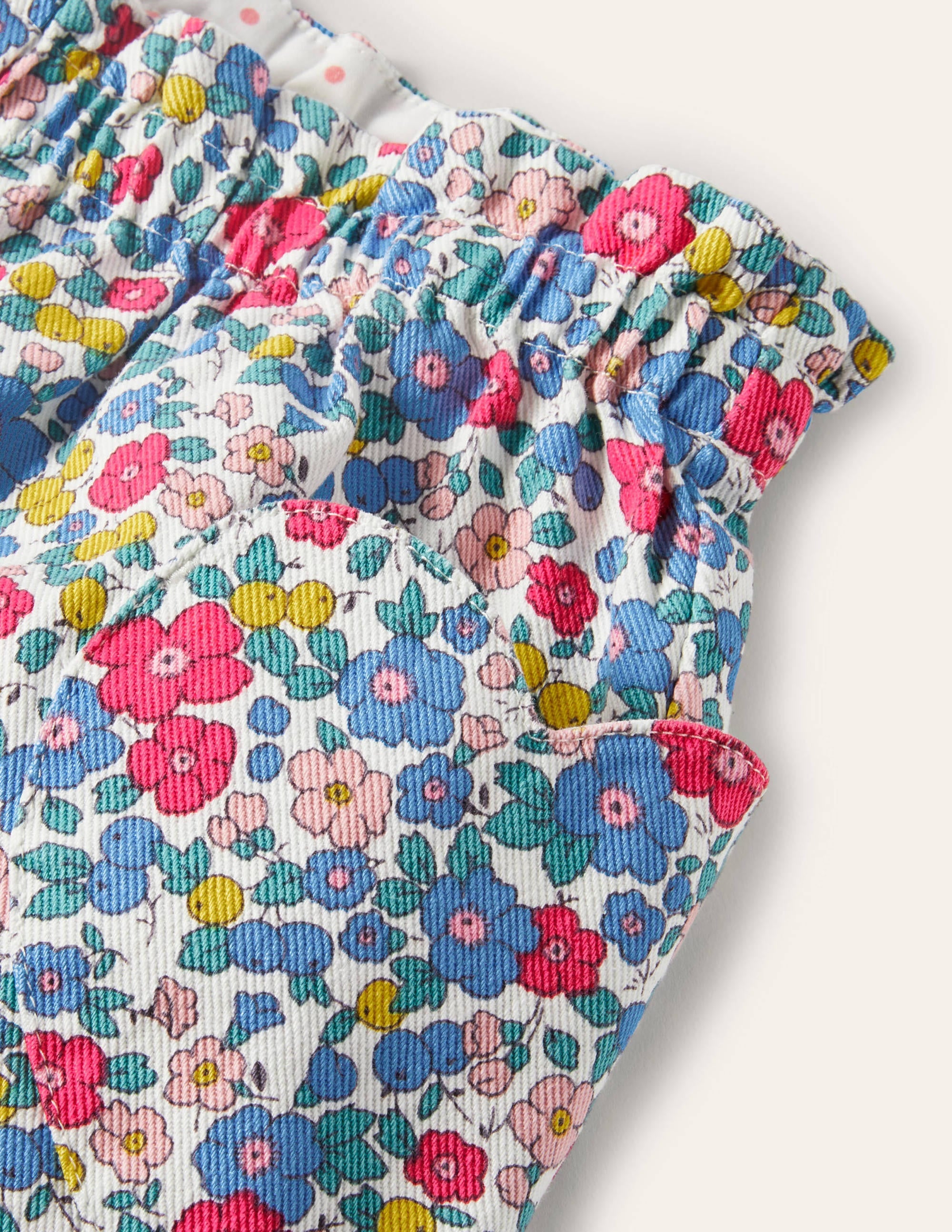 Pull-on Pants-Multi Apple Blossom Floral - Image 3