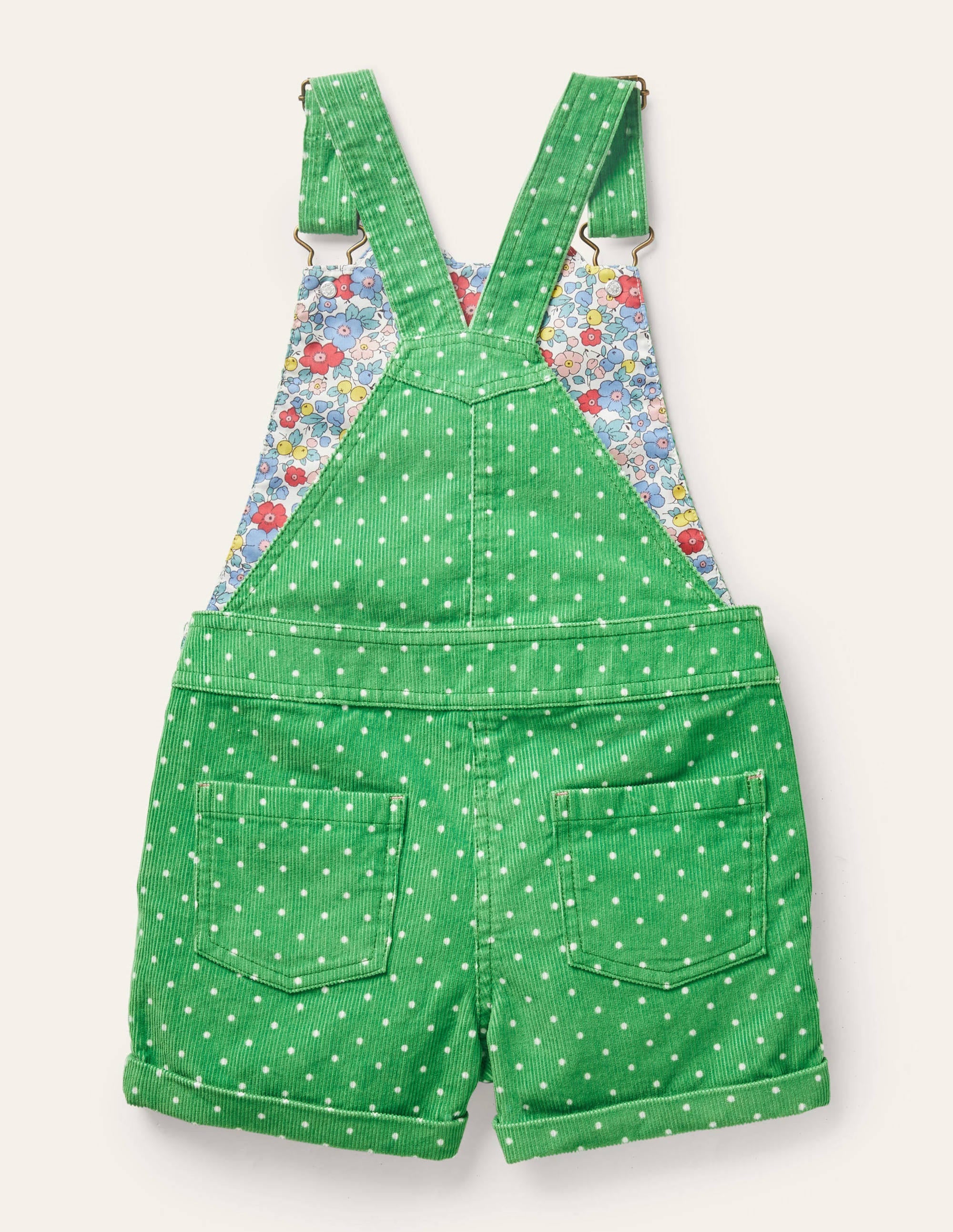 Animal Short Cord Overalls-Iguana Green Frog - Image 2