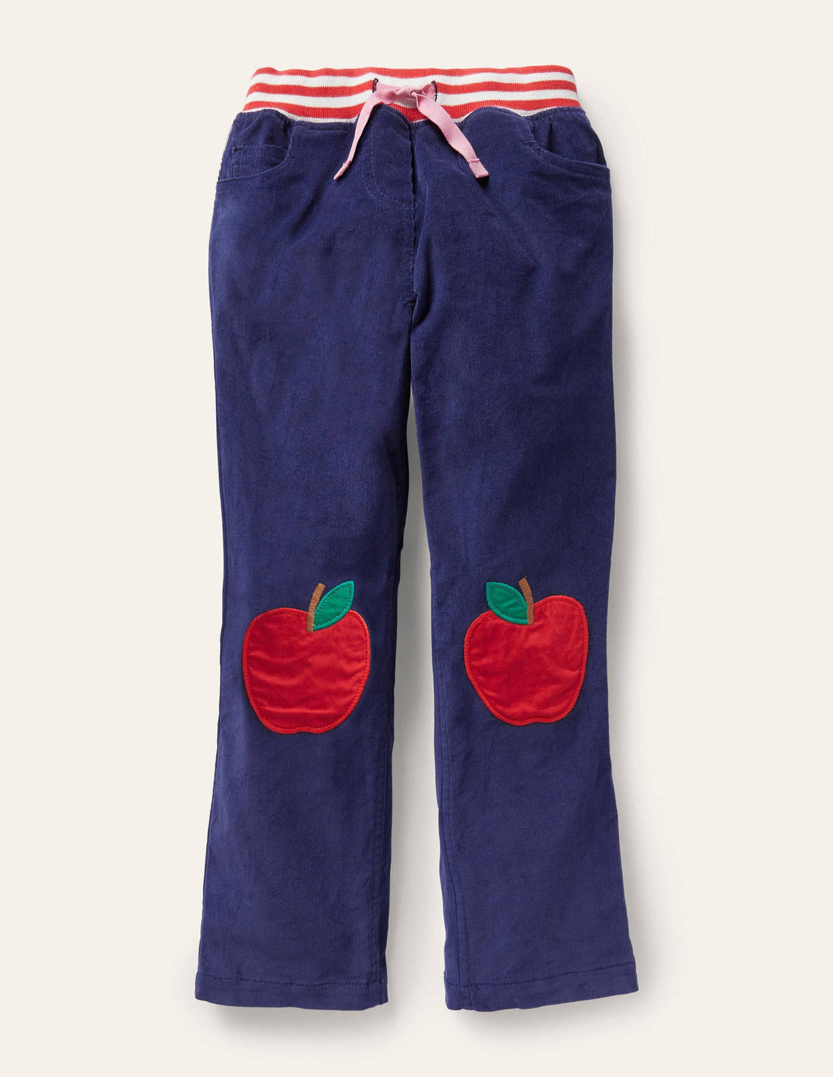 Cord Patch Pants-Starboard Blue Apples - Image 1