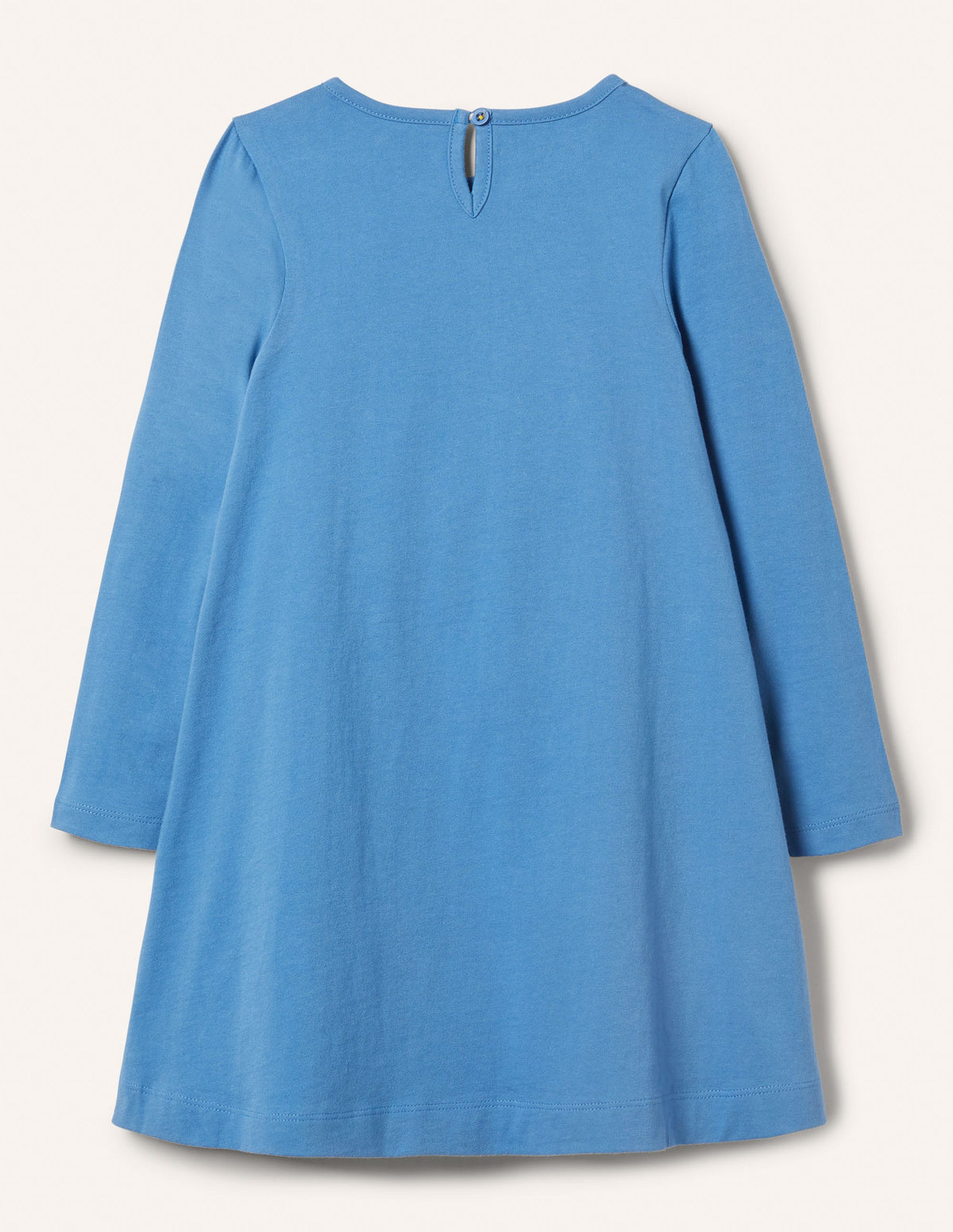 Big Appliqué Jersey Dress-Elizabethan Blue Horse - Image 2