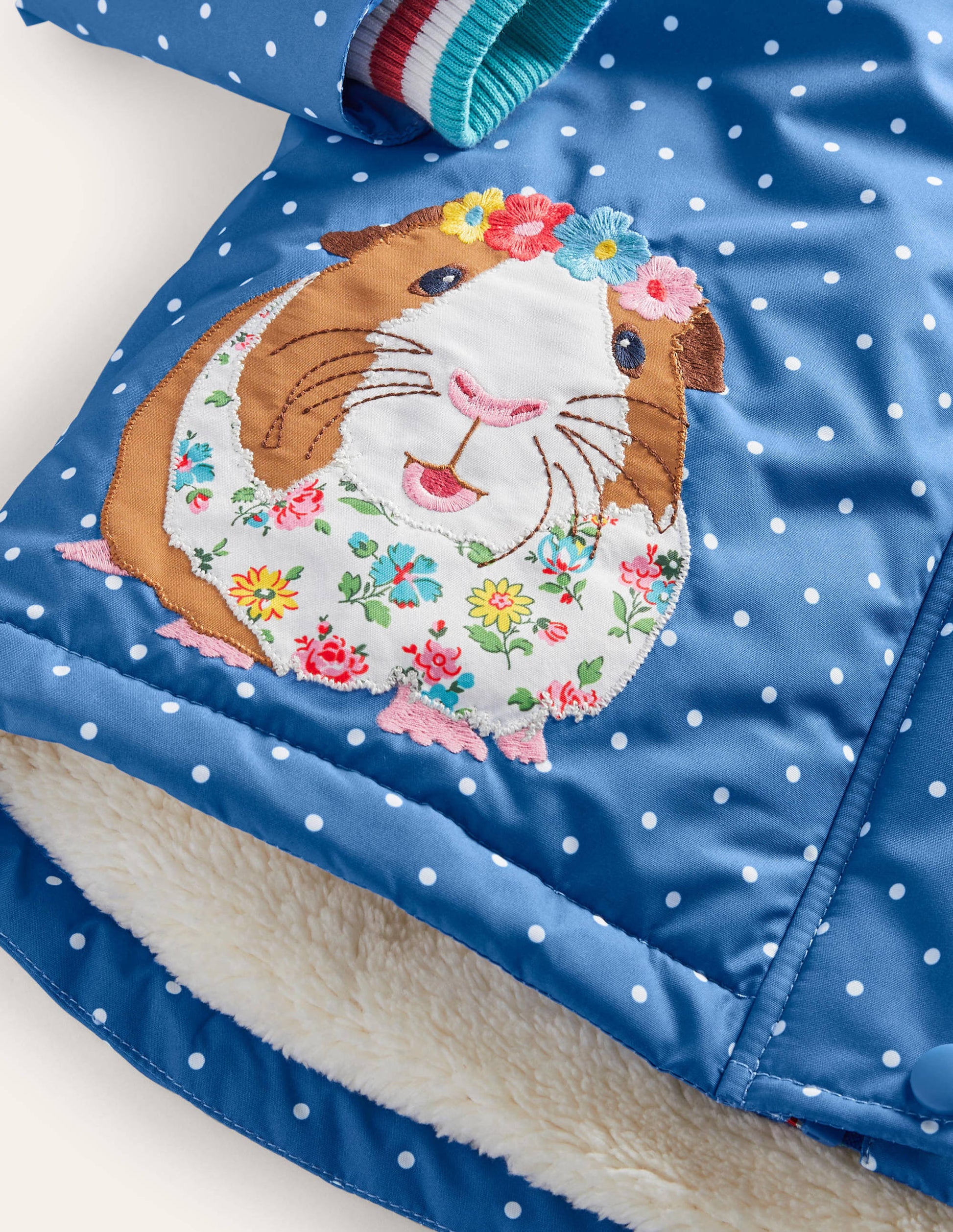 Sherpa Lined Anorak-Elizabethan Blue Guinea Pigs-3
