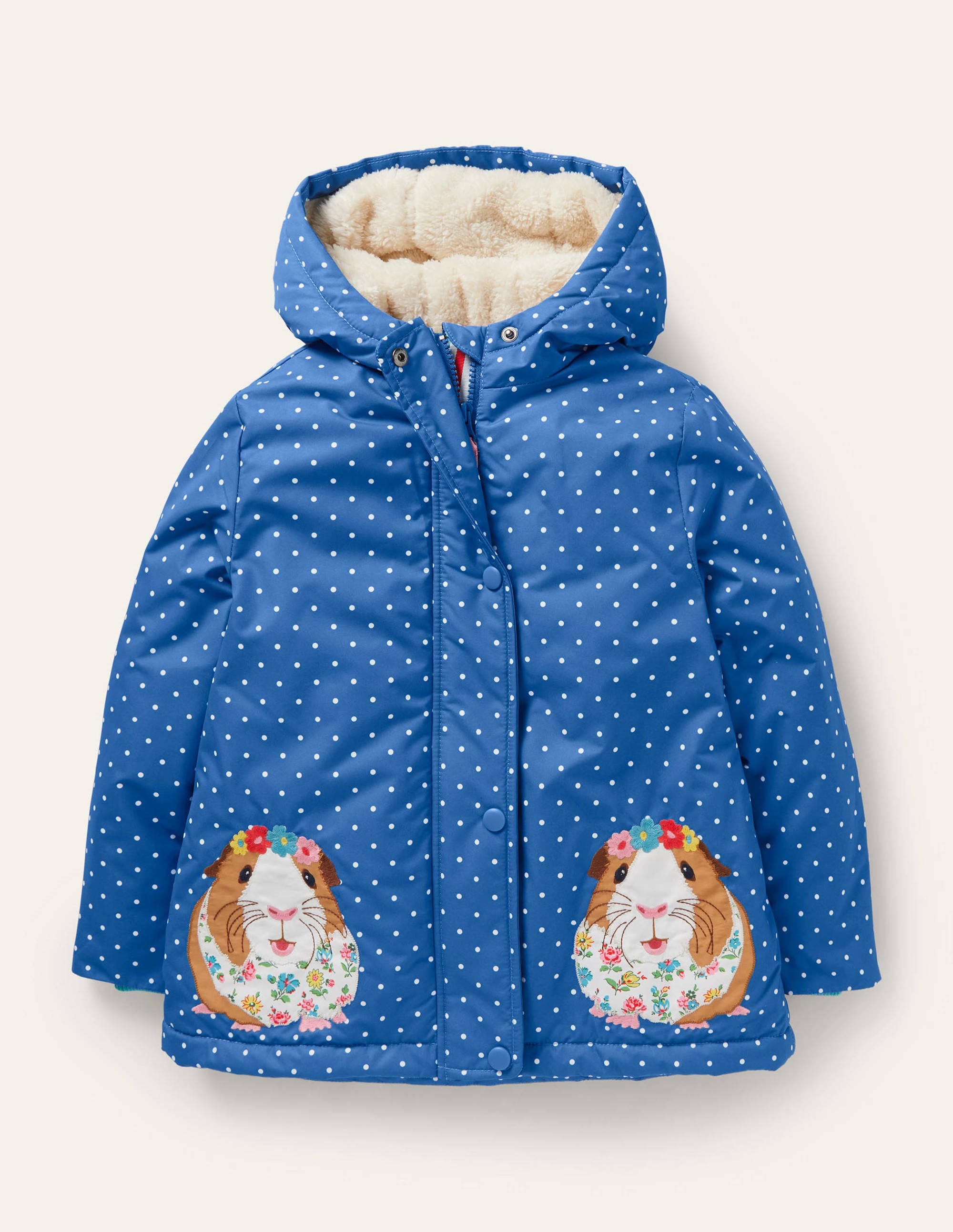 Sherpa Lined Anorak-Elizabethan Blue Guinea Pigs - Image 1