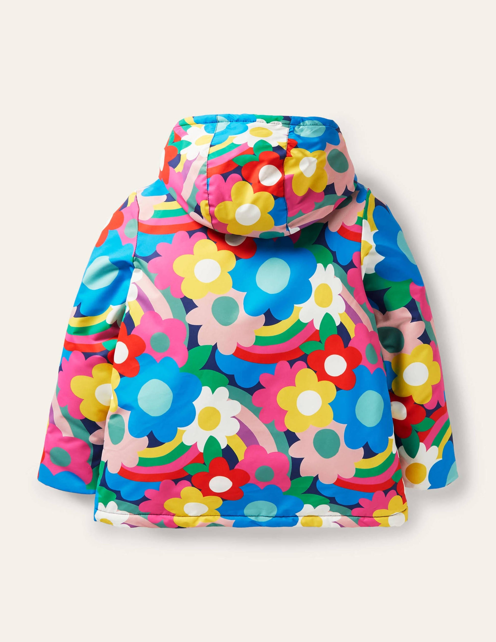 Sherpa Lined Anorak-Multi Happy Flower-2