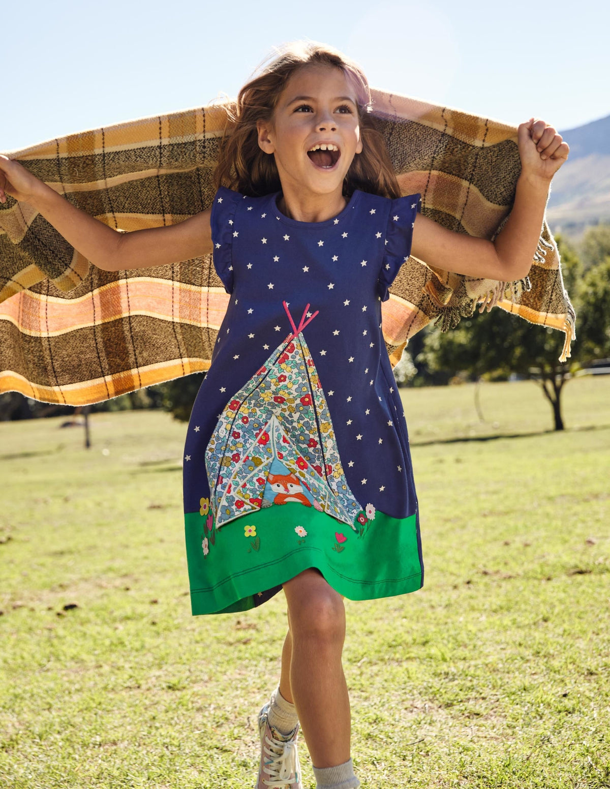 Lift The Flap Jersey Dress-Starboard Blue Tent-5