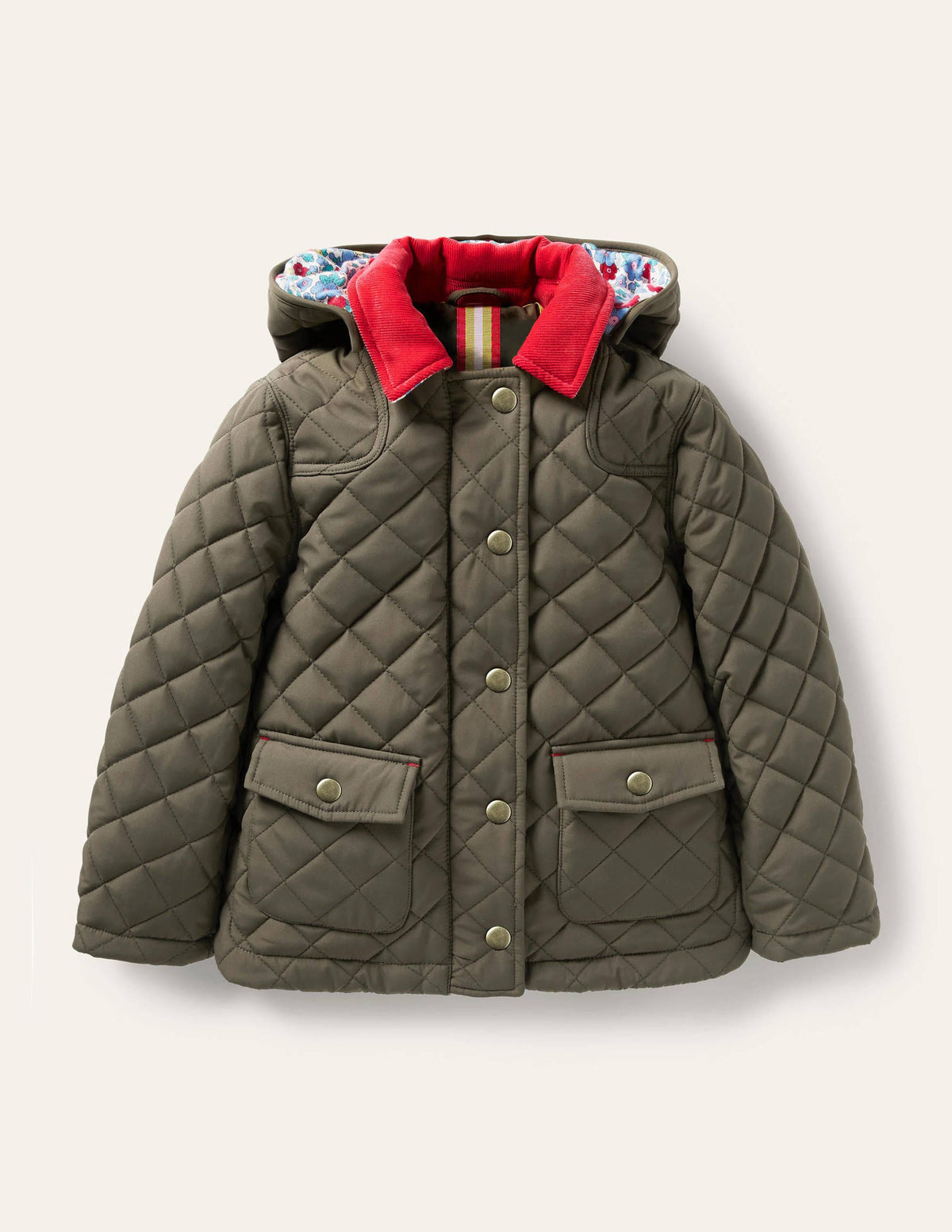 Quilted Jacket-Khaki Green - Image 1