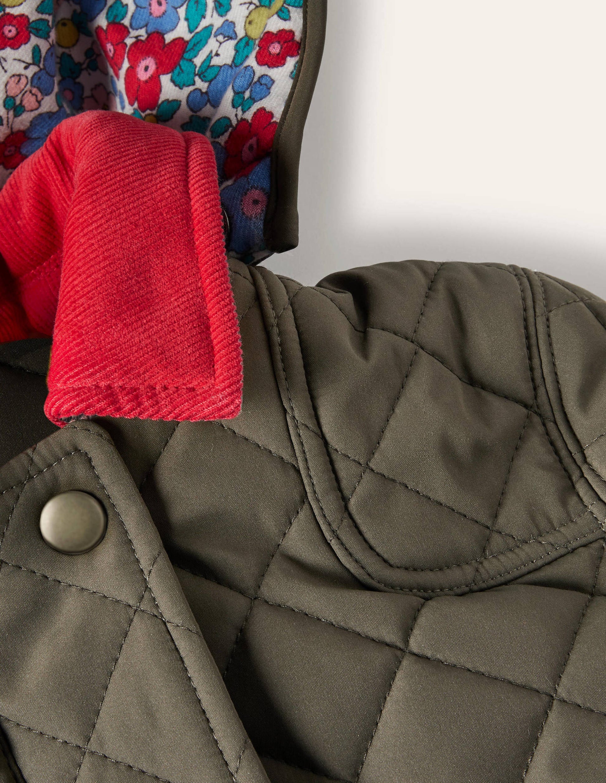 Quilted Jacket-Khaki Green-3