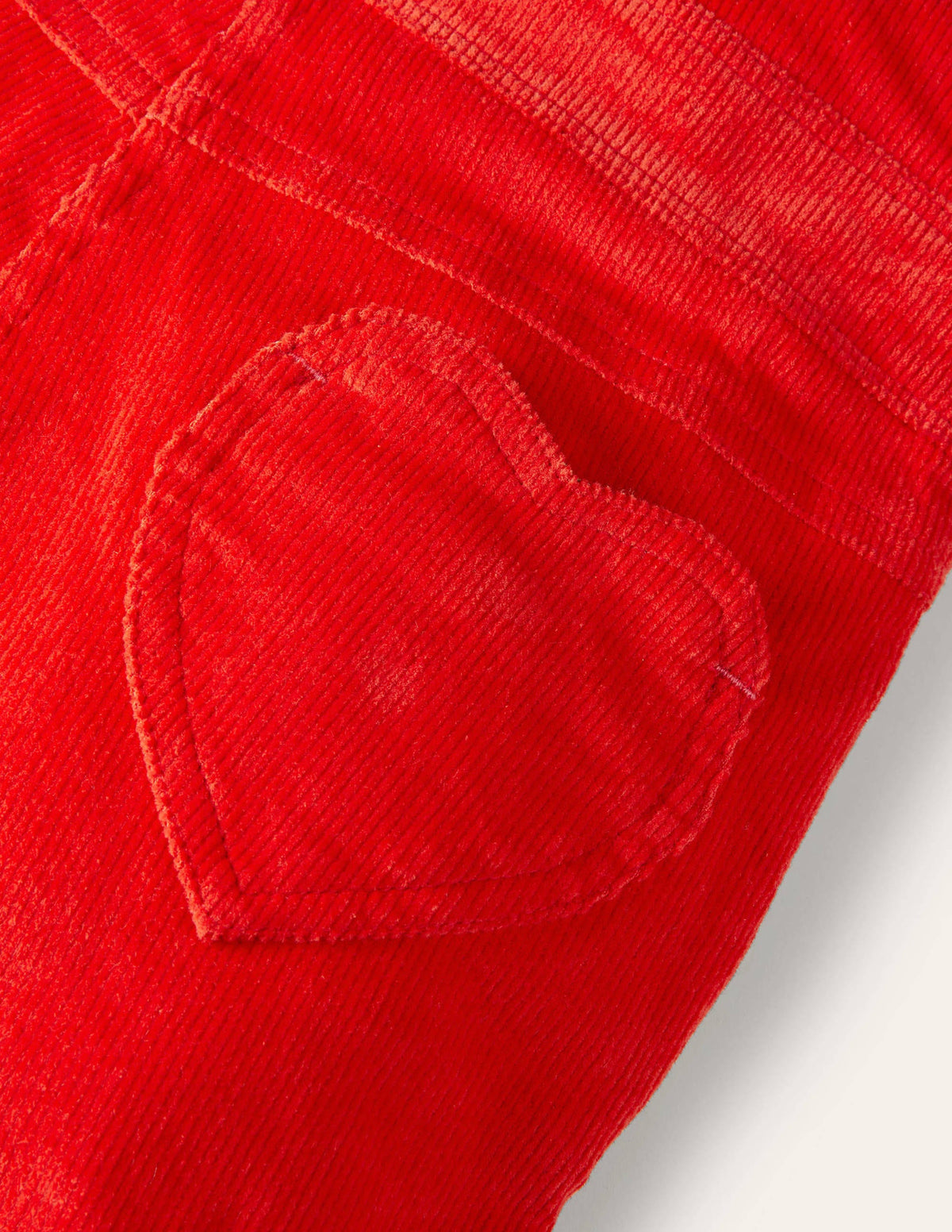 Heart Wide Leg Overalls-Rosehip Red Cord - Image 3