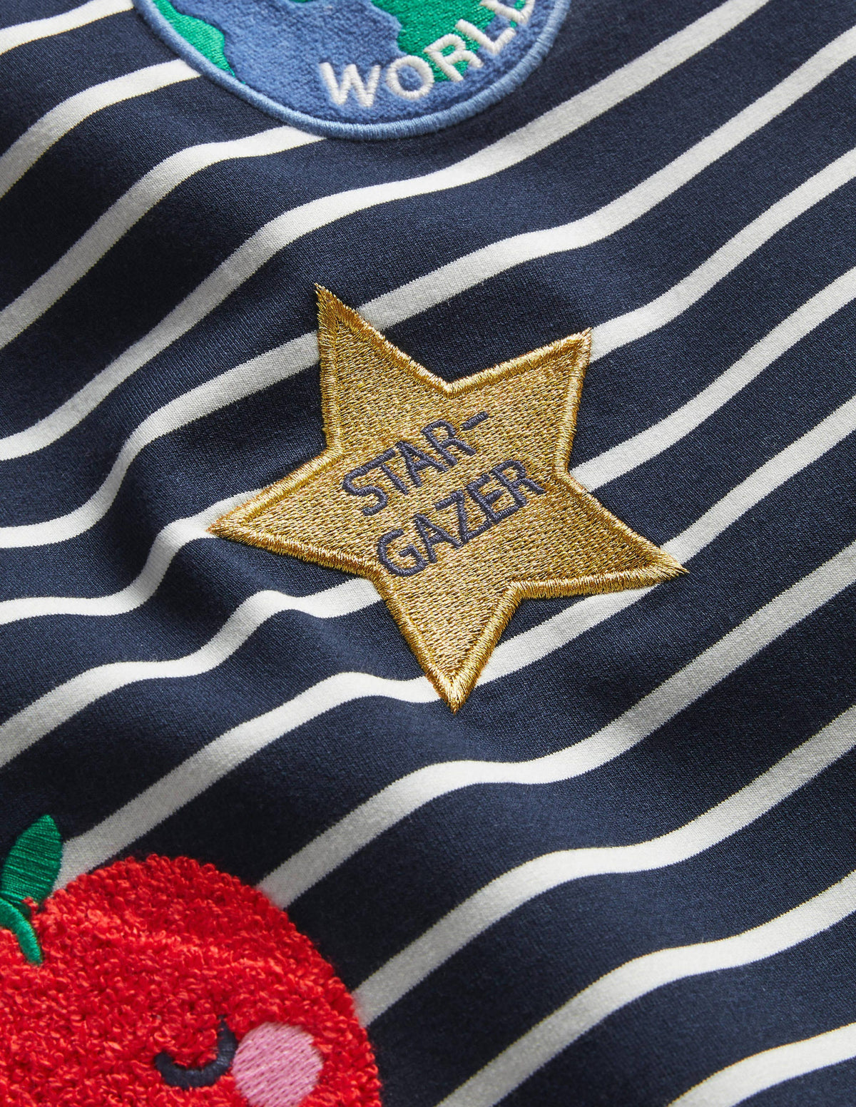 Stripy Badges Sweatshirt-Starboard Blue/Ivory-3