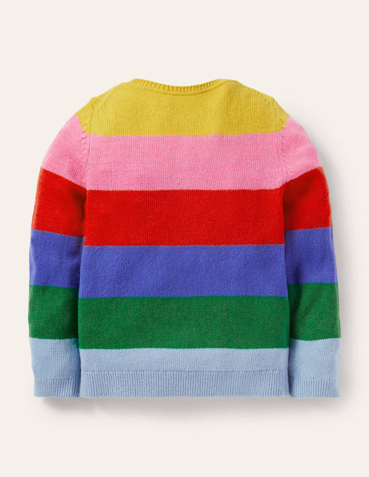 Fun Cardigan-Multi Rainbow Flower Pockets - Image 2