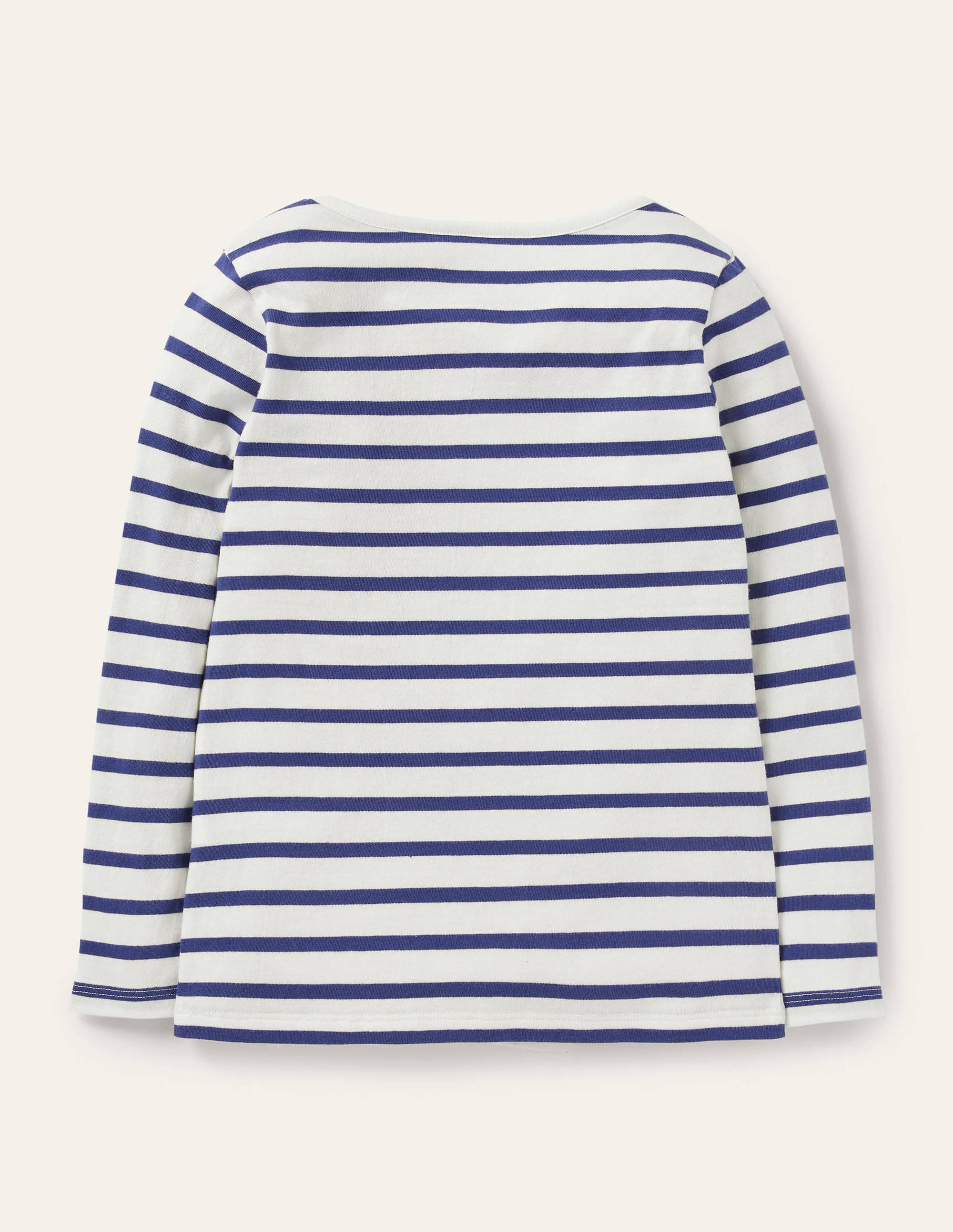 Flutter T-shirt-Ivory/Navy Butterflies - Image 2