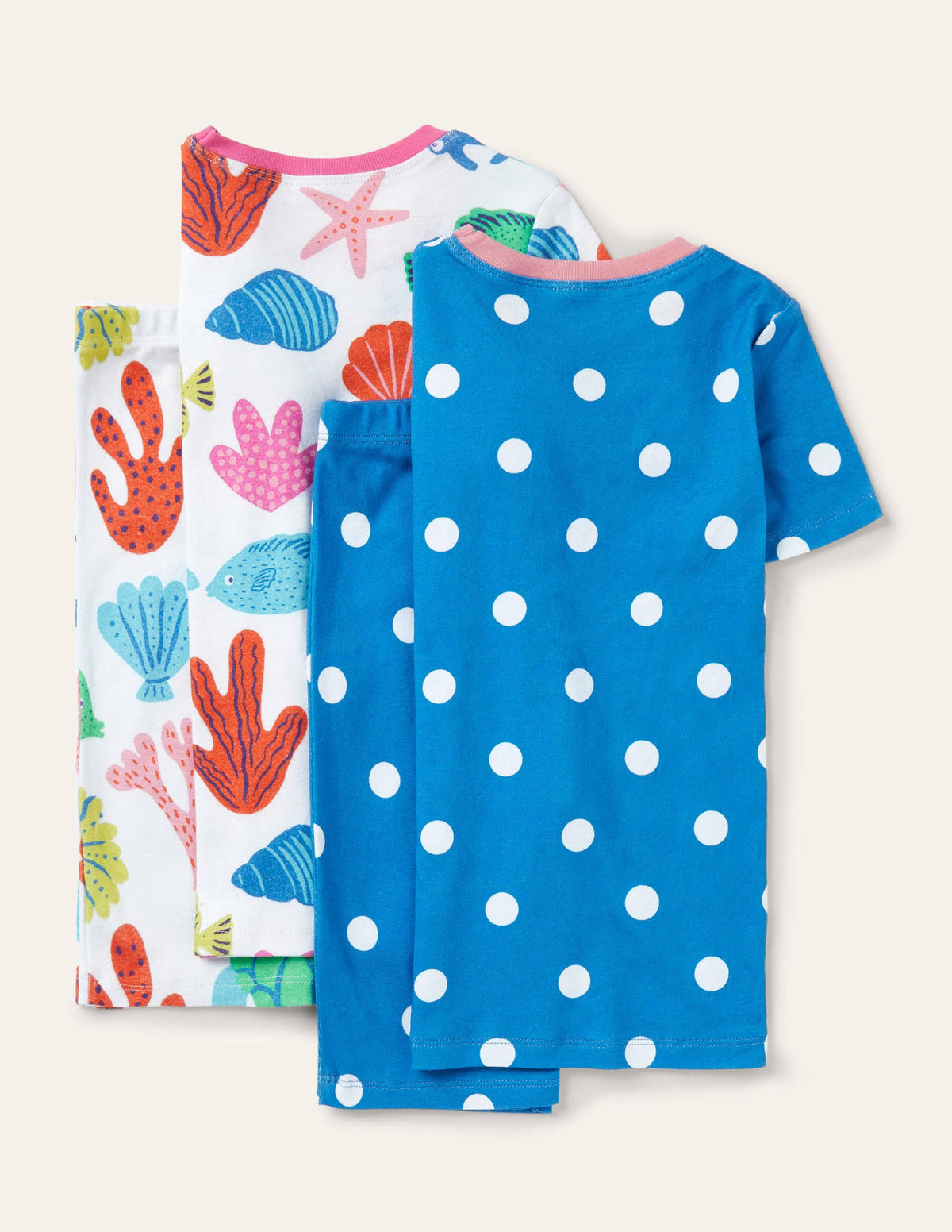 Twin Pack Snug Short Pajamas-Multi Giant Fish Friends-2
