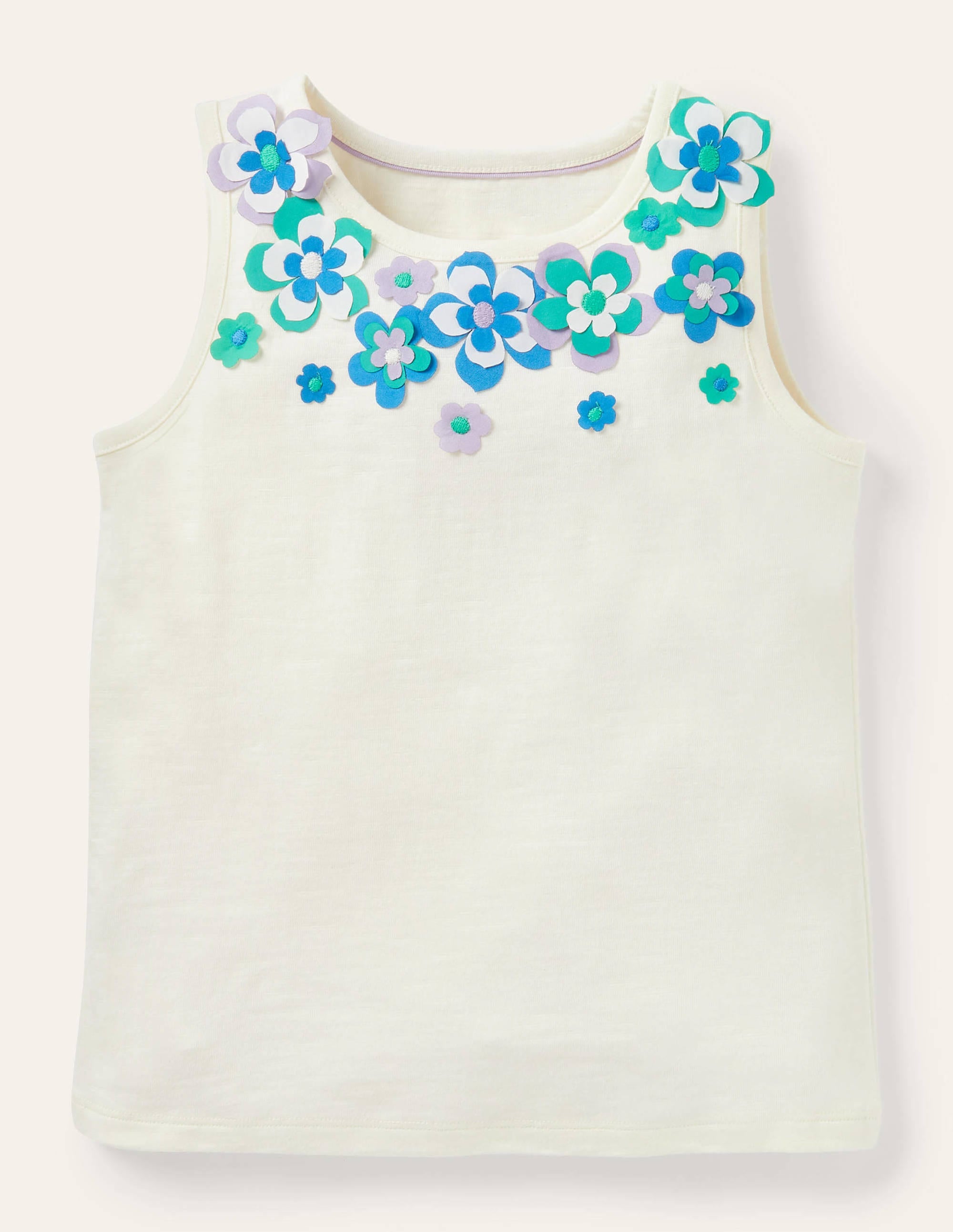 Flutter Flower Tank-Ivory - Image 1