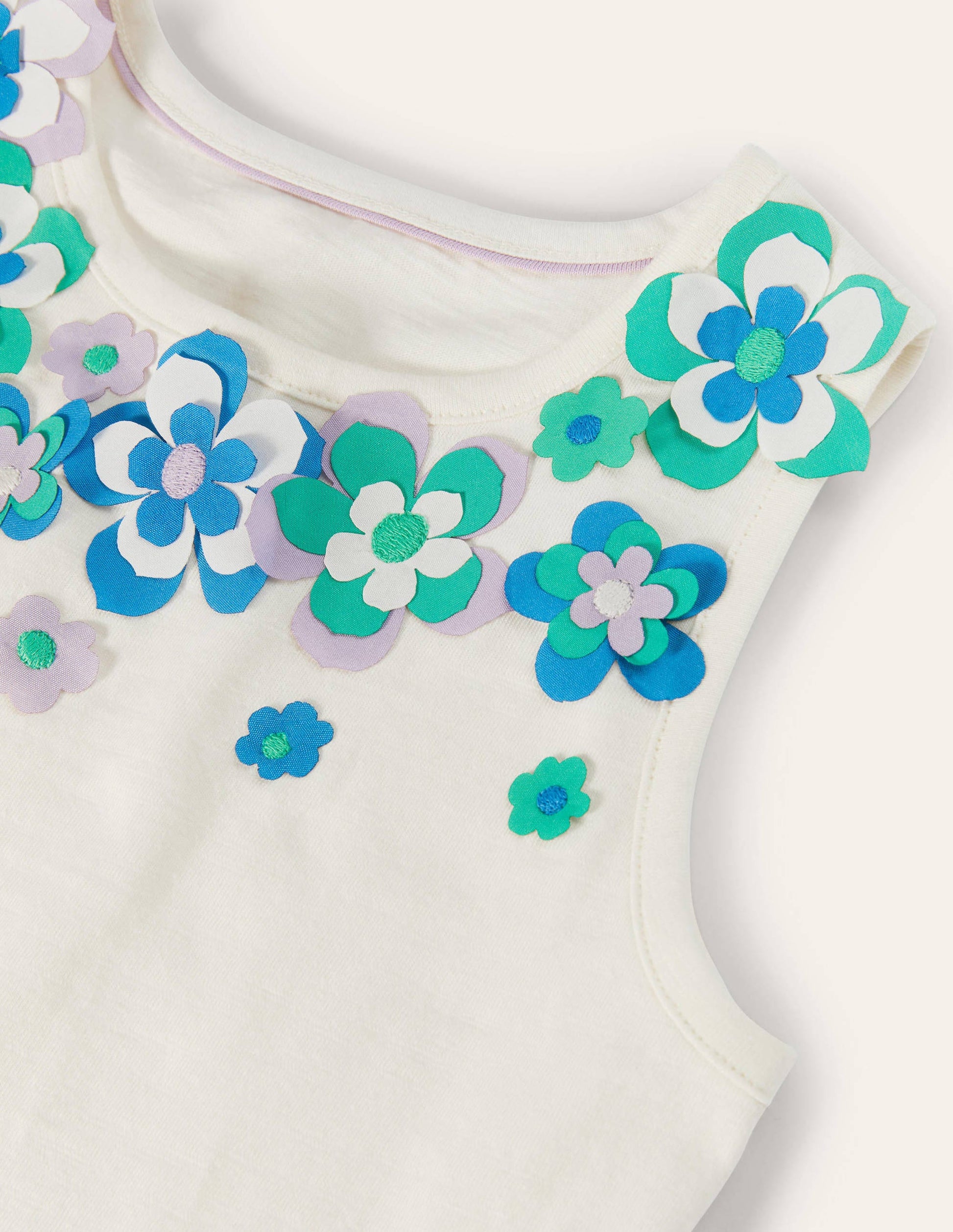 Flutter Flower Tank-Ivory-3