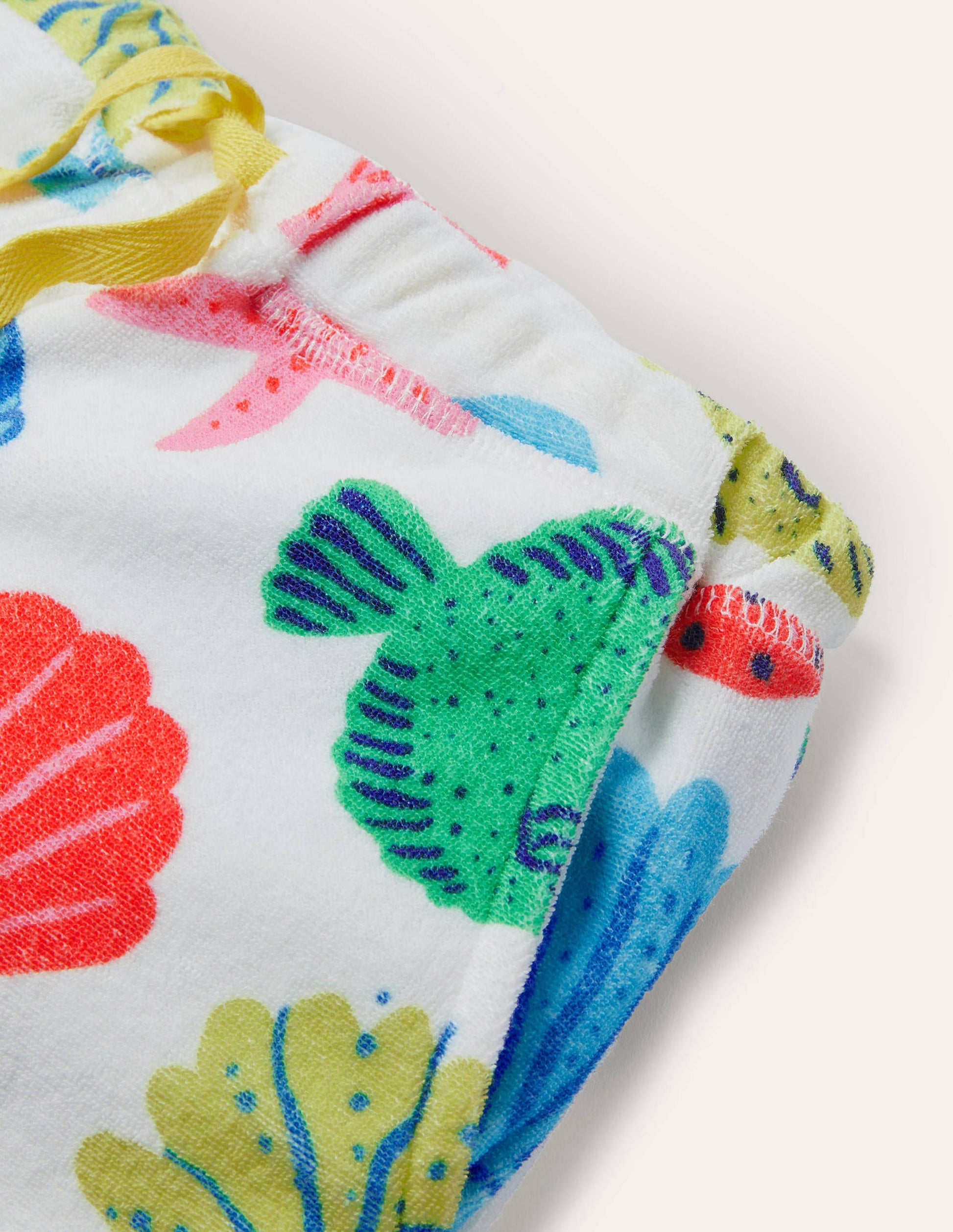 Towelling Shorts-Multi Giant Fish Friends-3