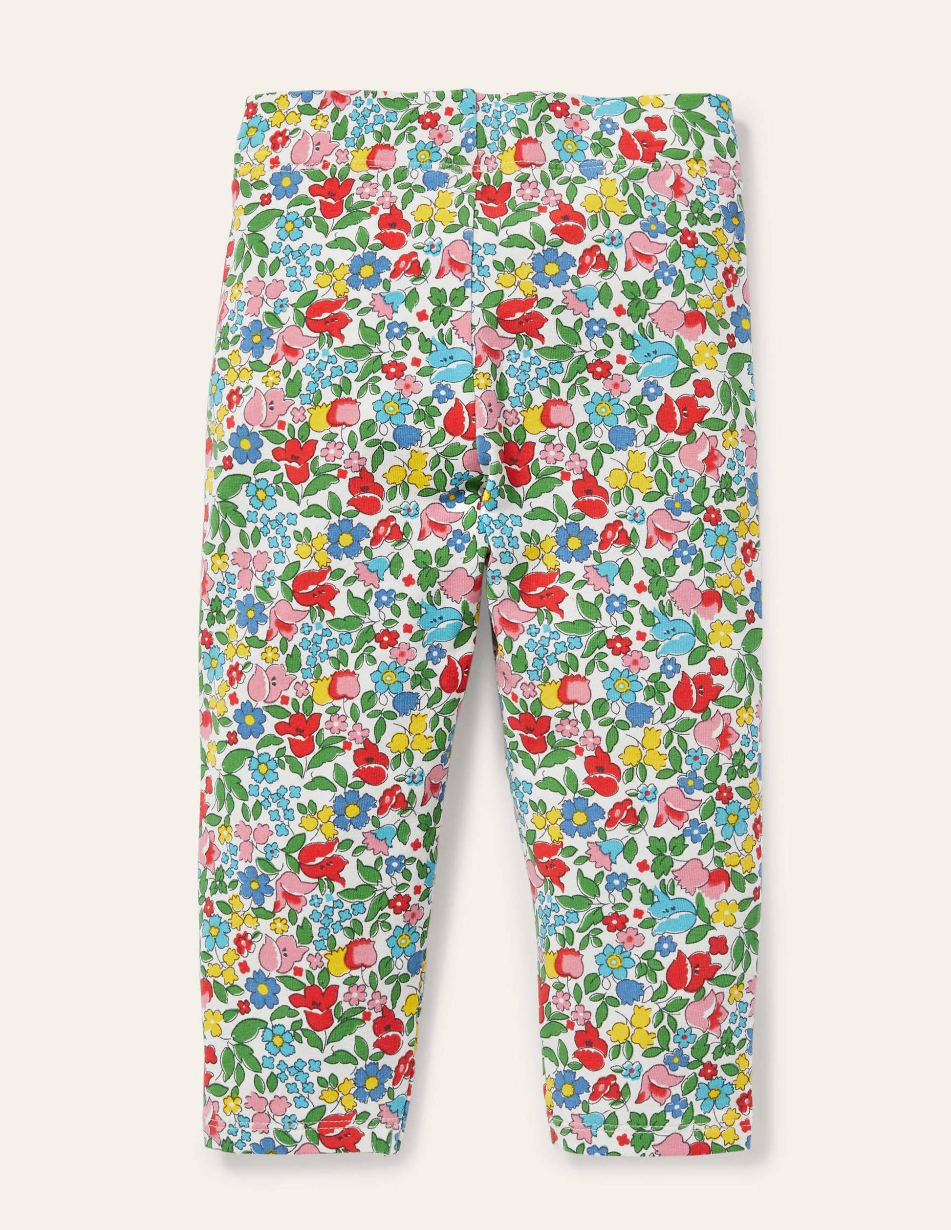 Fun Cropped Leggings-Multi Vintage Ditsy Floral-2