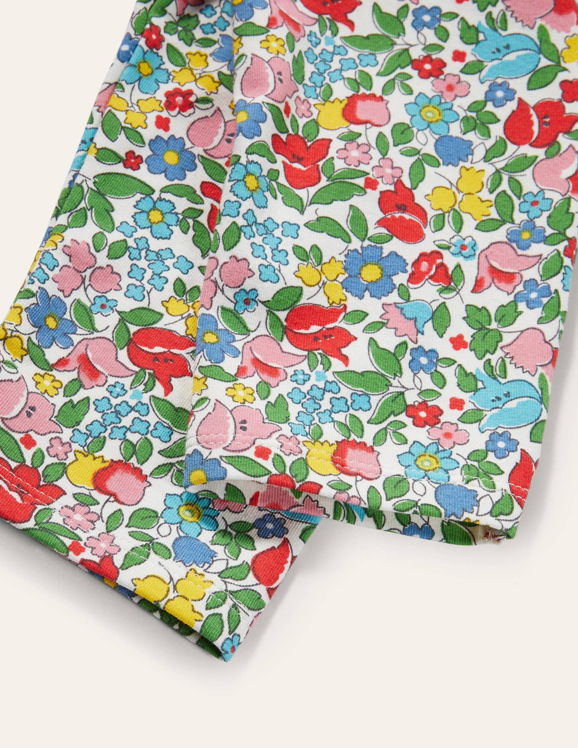 Fun Cropped Leggings-Multi Vintage Ditsy Floral-3