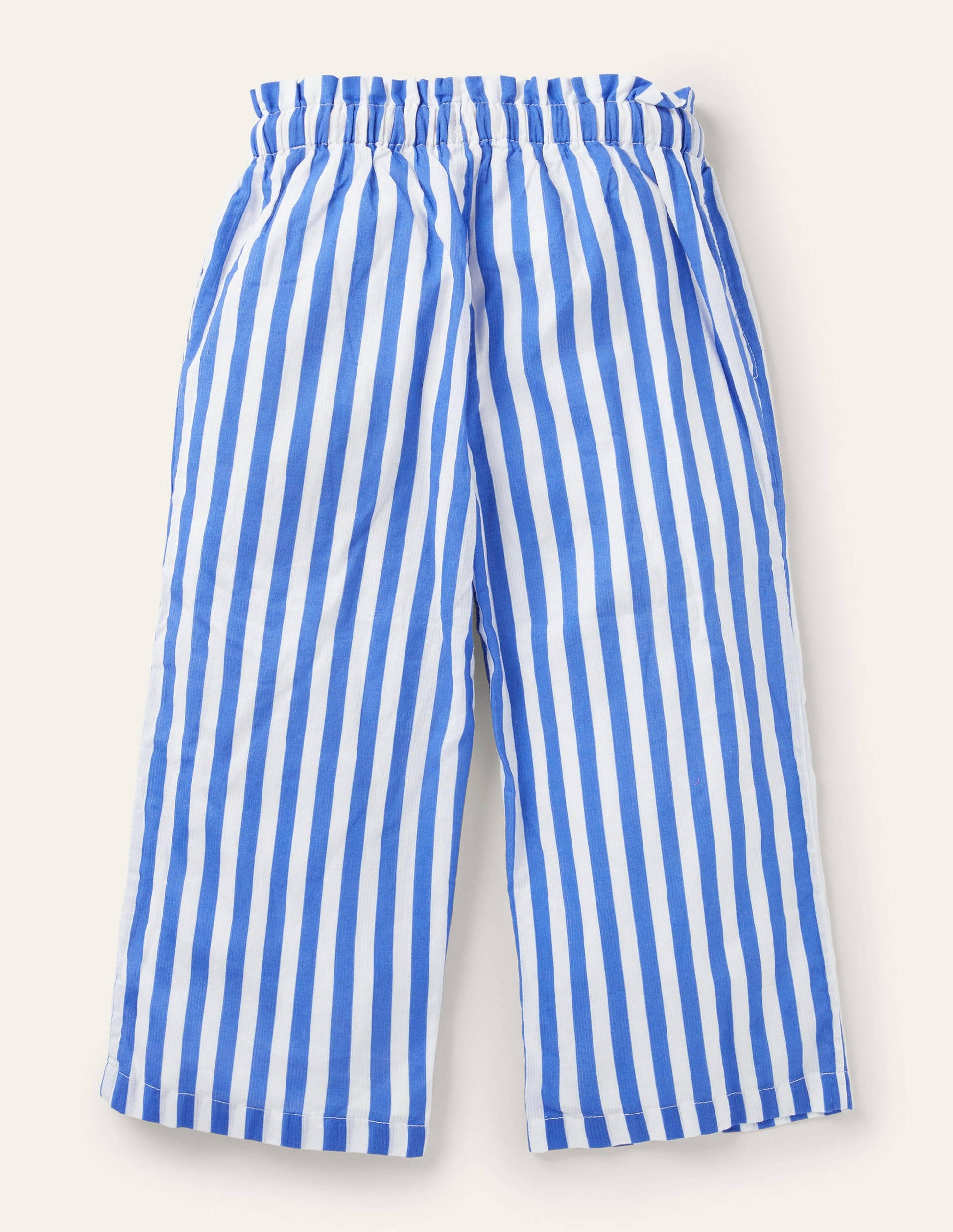 Printed Woven culottes-Elizabethan Blue/ White-2