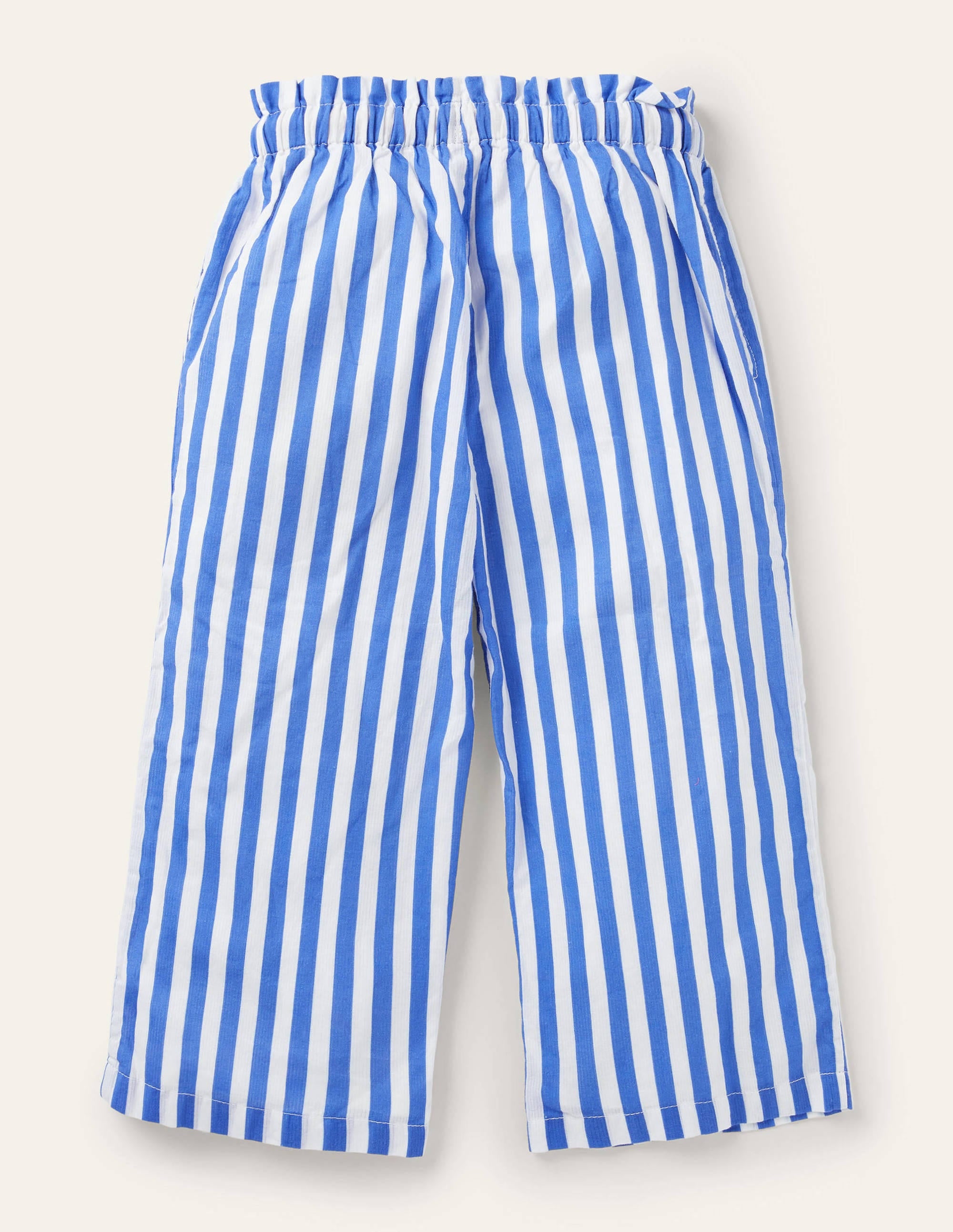 Printed Woven culottes-Elizabethan Blue/ White - Image 2