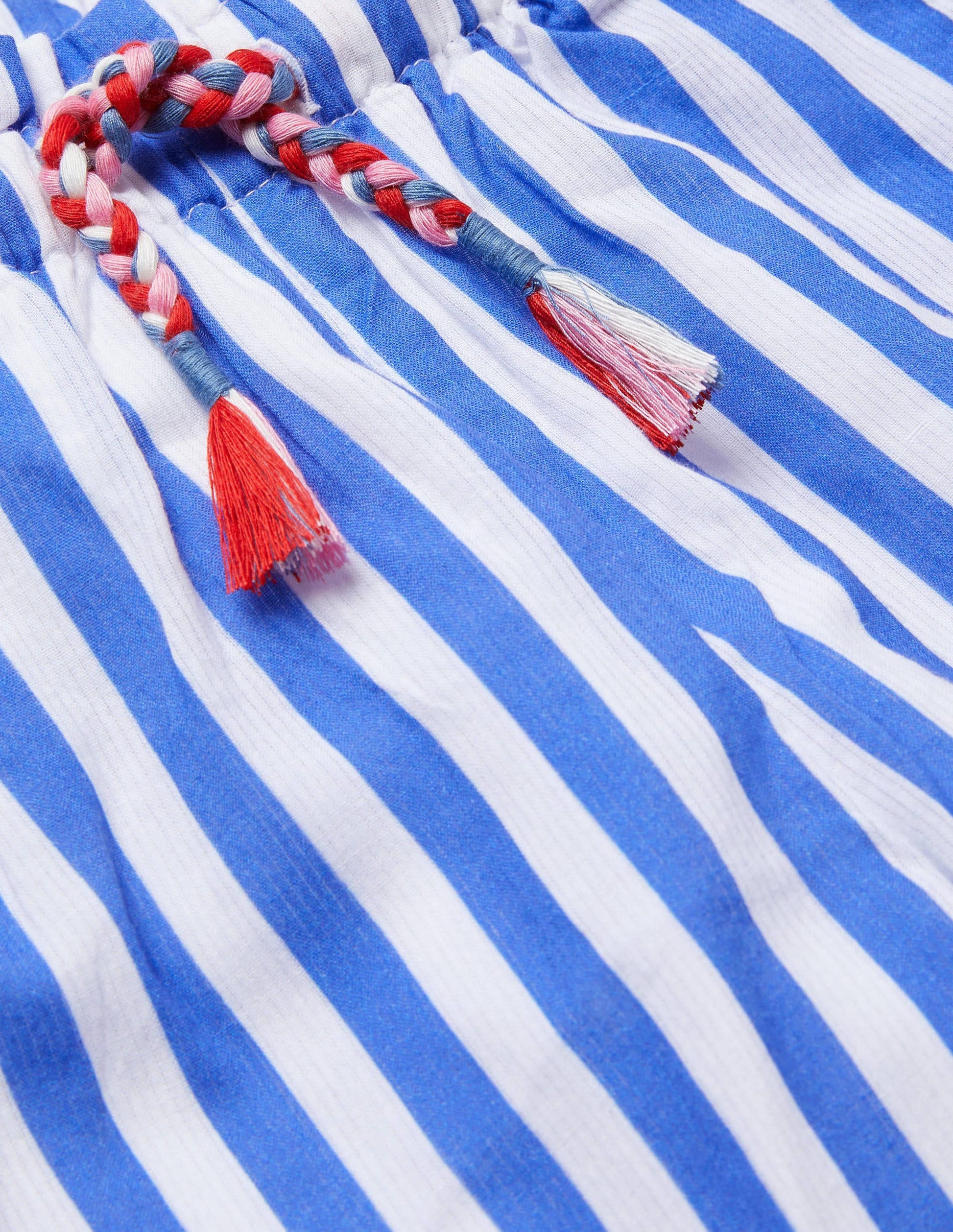 Printed Woven culottes-Elizabethan Blue/ White-3