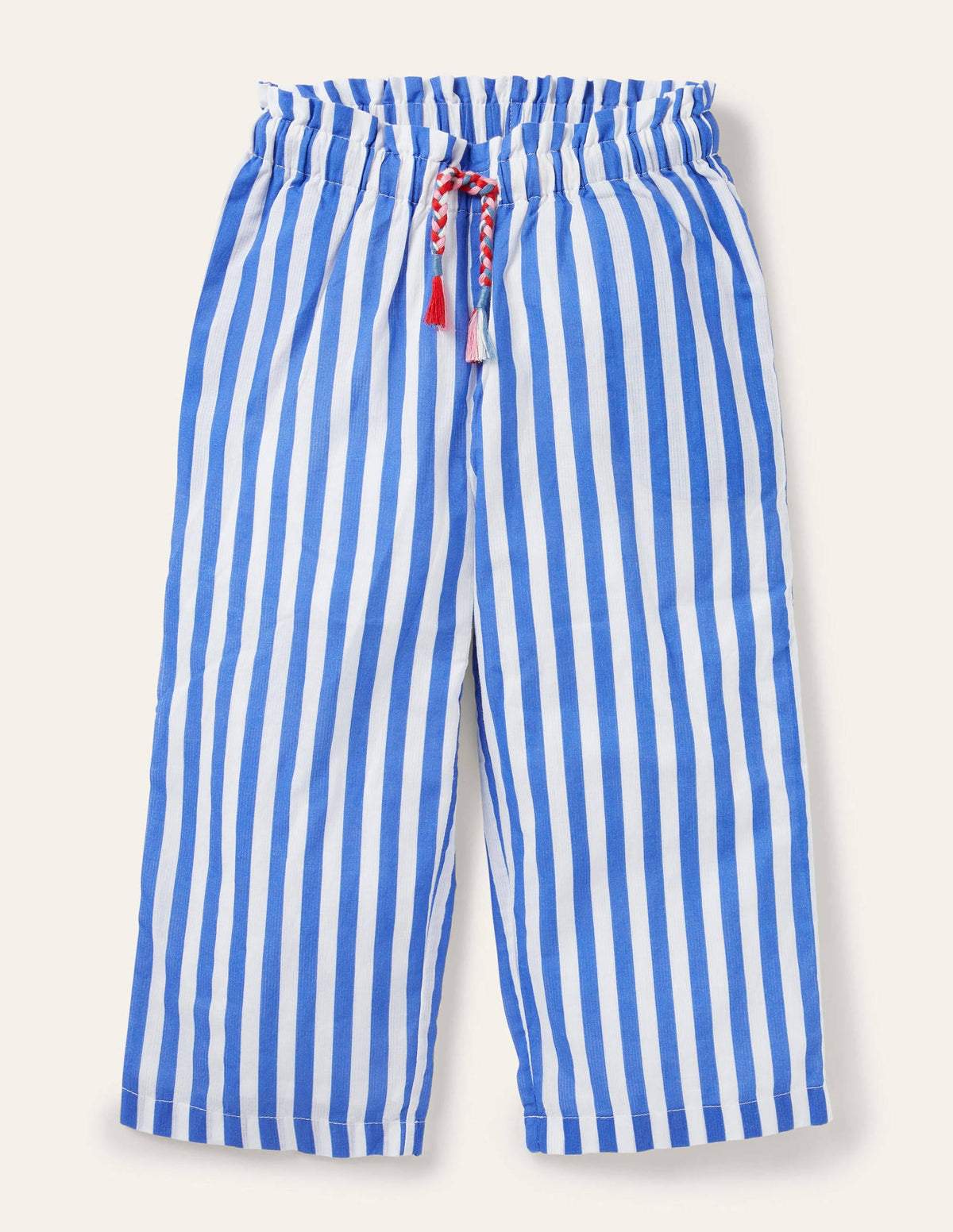 Printed Woven culottes-Elizabethan Blue/ White - Image 1