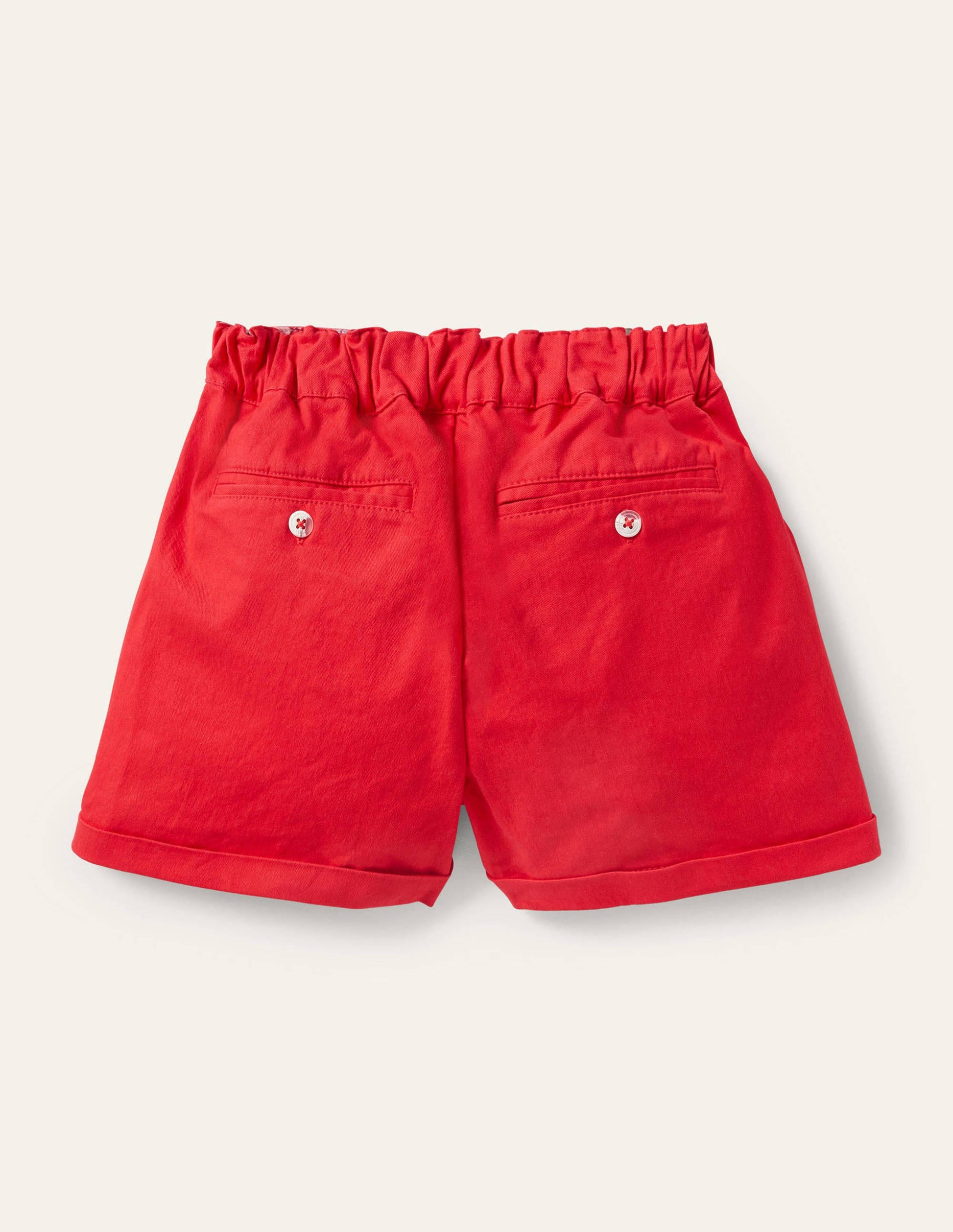 Button Detail Shorts-Strawberry Tart-2
