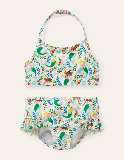 Halterneck Bikini-Ivory Mermaid Garden-1