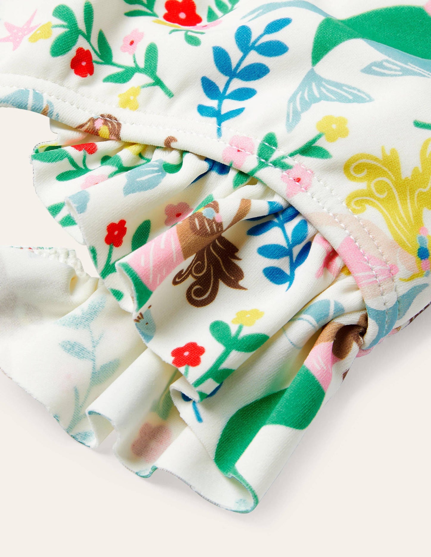 Halterneck Bikini-Ivory Mermaid Garden