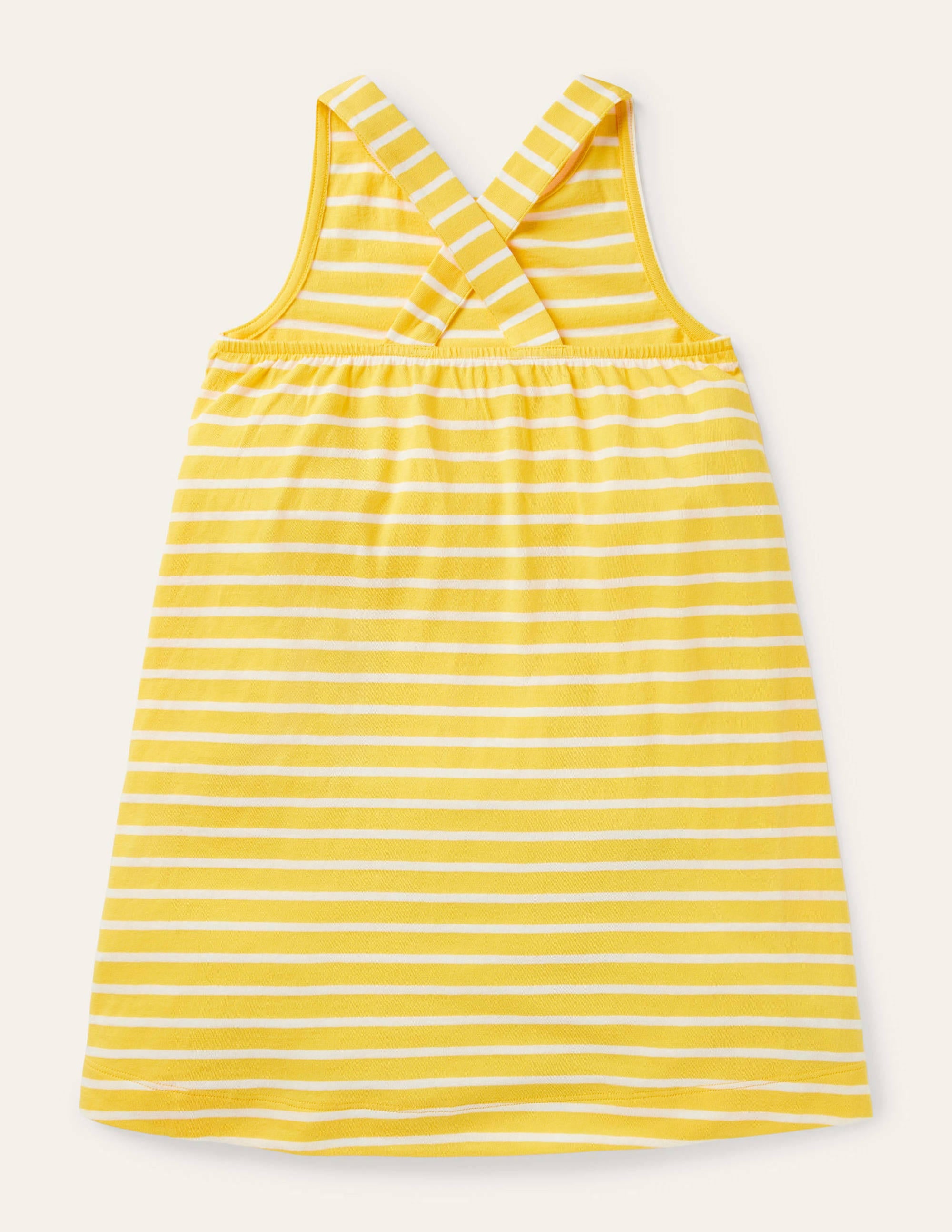 Appliqué Jersey Dress-Daffodil/ Ivory Animals - Image 2