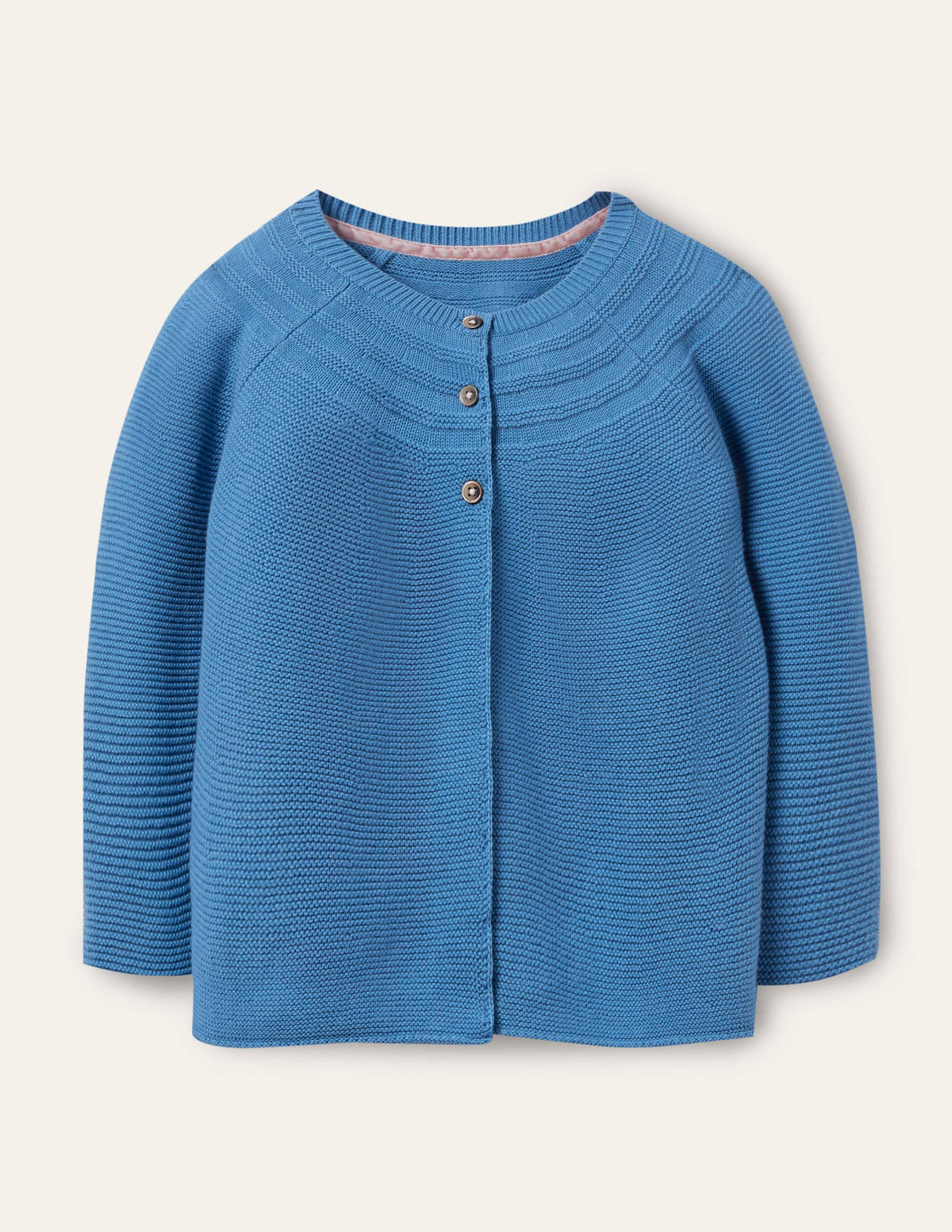 Cotton Cashmere Mix Cardigan-Elizabethan Blue - Image 1