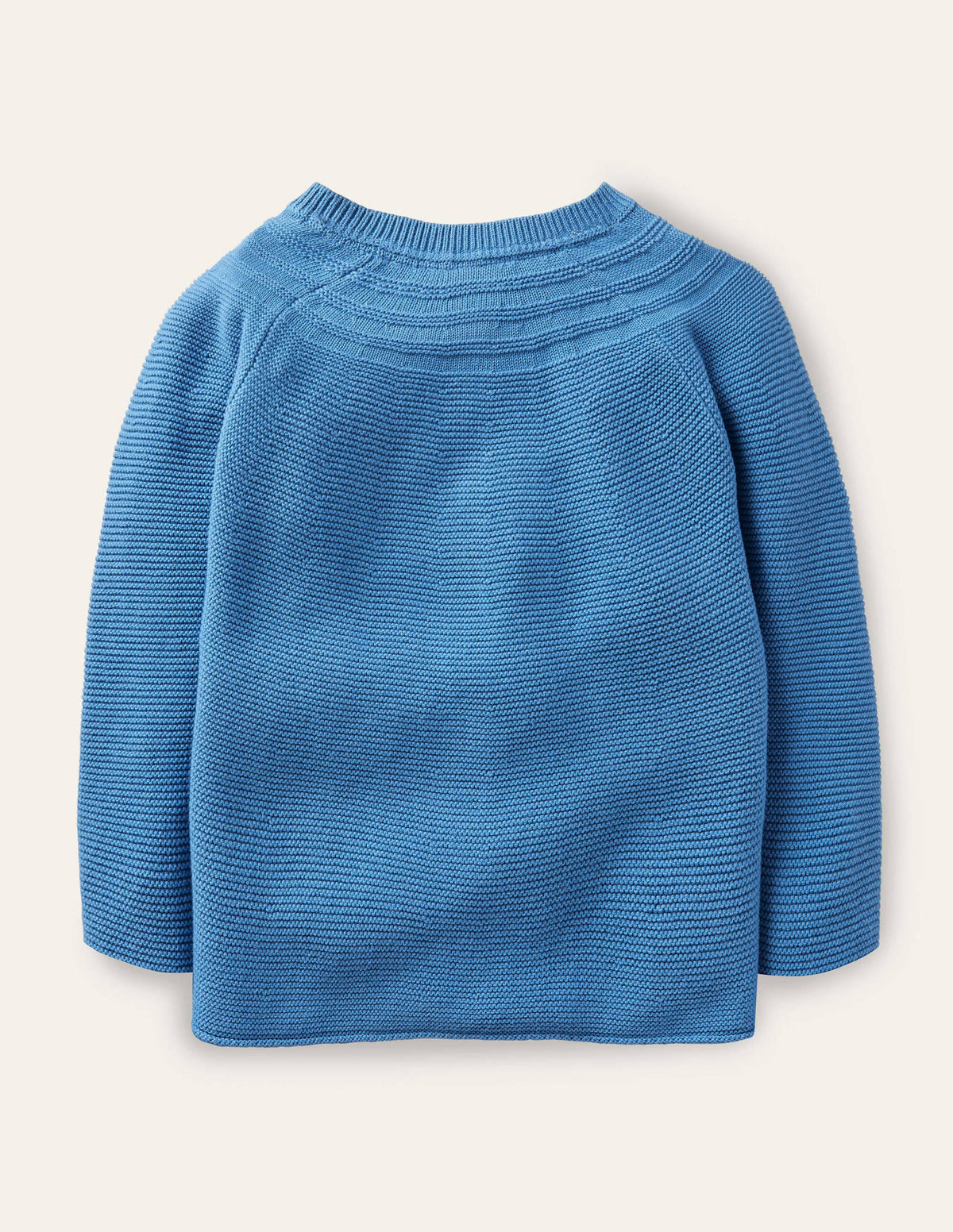 Cotton Cashmere Mix Cardigan-Elizabethan Blue - Image 2