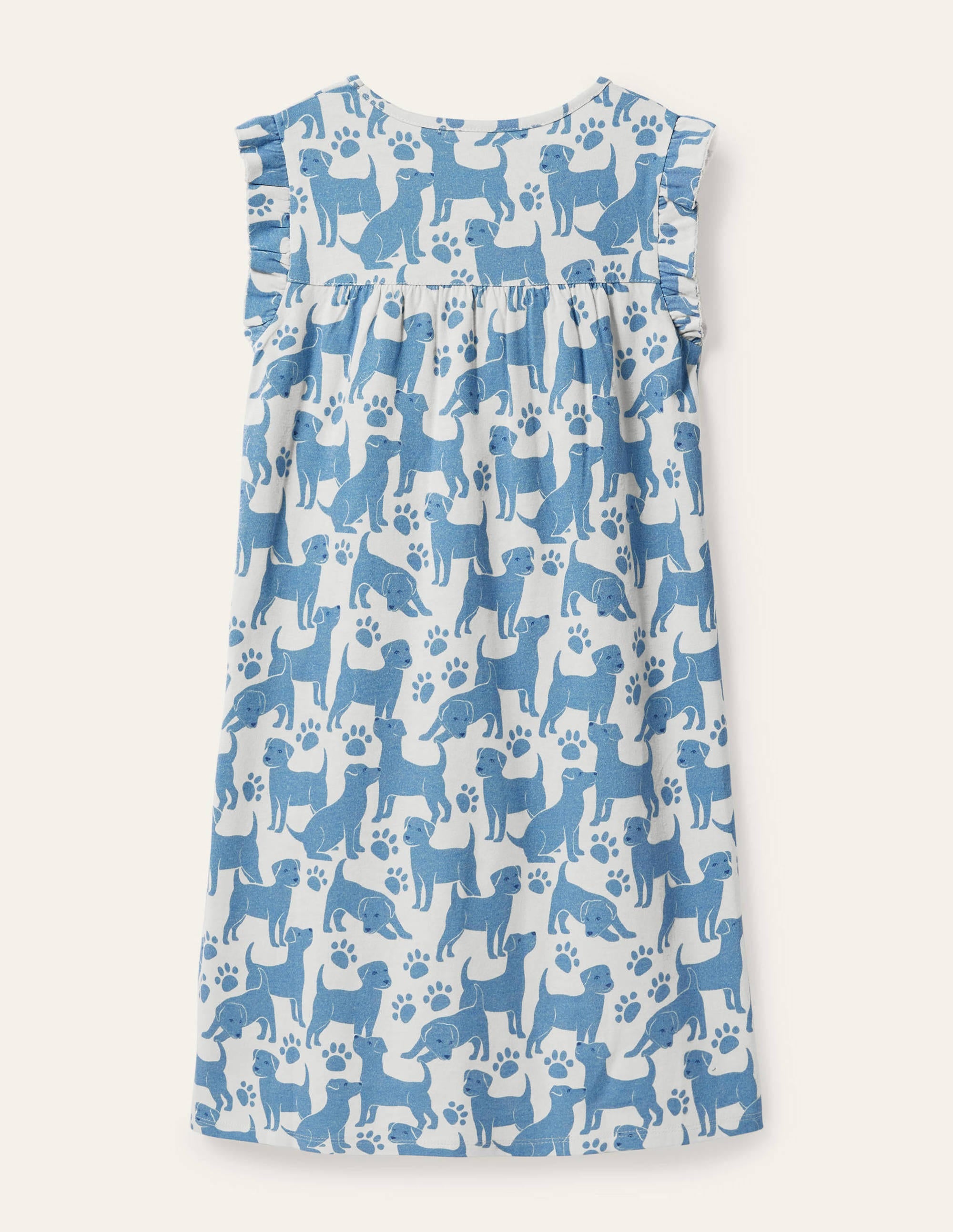 Printed Nightgown-Blue Playful Pups - Image 2