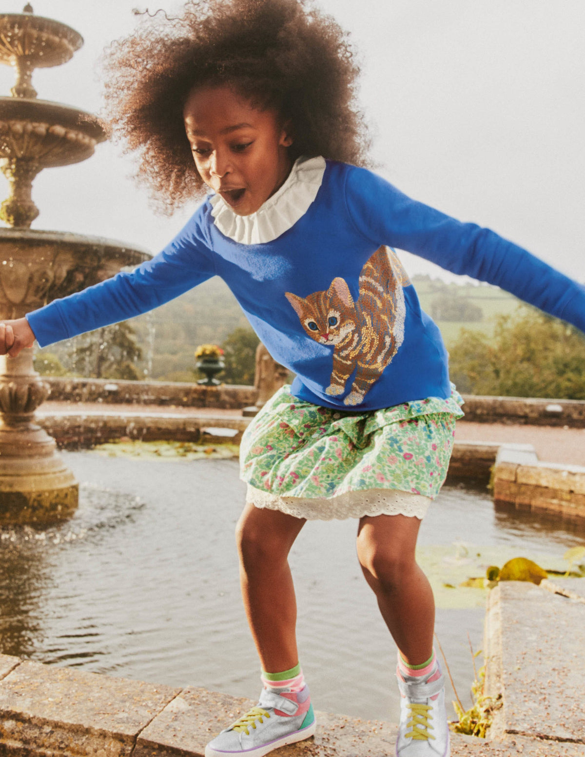 Superstitch Sweatshirt-Elizabethan Blue Kitten - Image 4