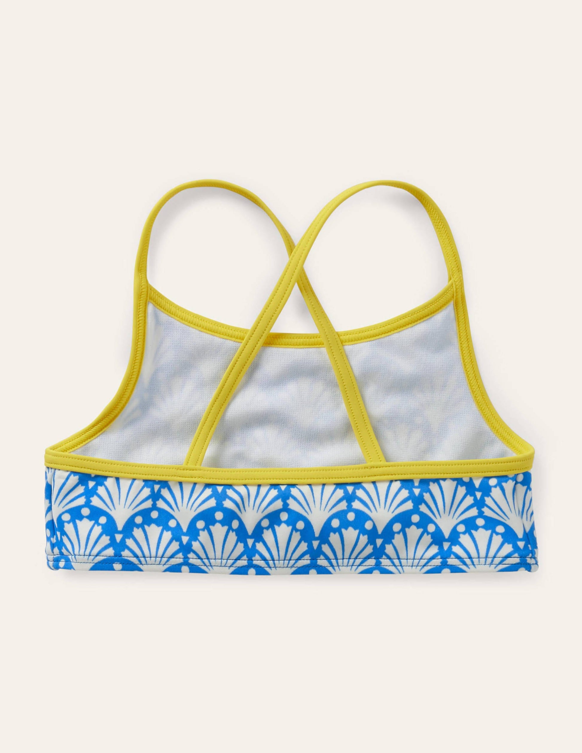 Patterned Bikini Top-Pool Blue Geo Coral-2