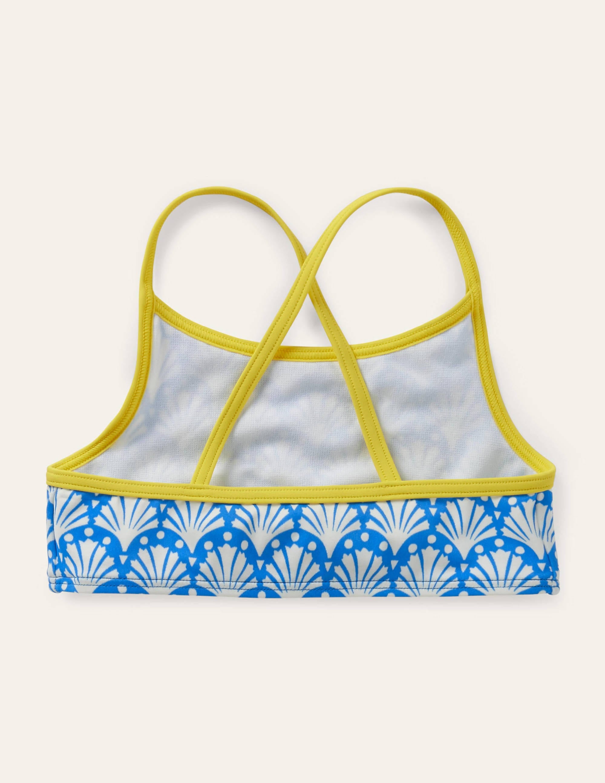 Patterned Bikini Top-Pool Blue Geo Coral - Image 2