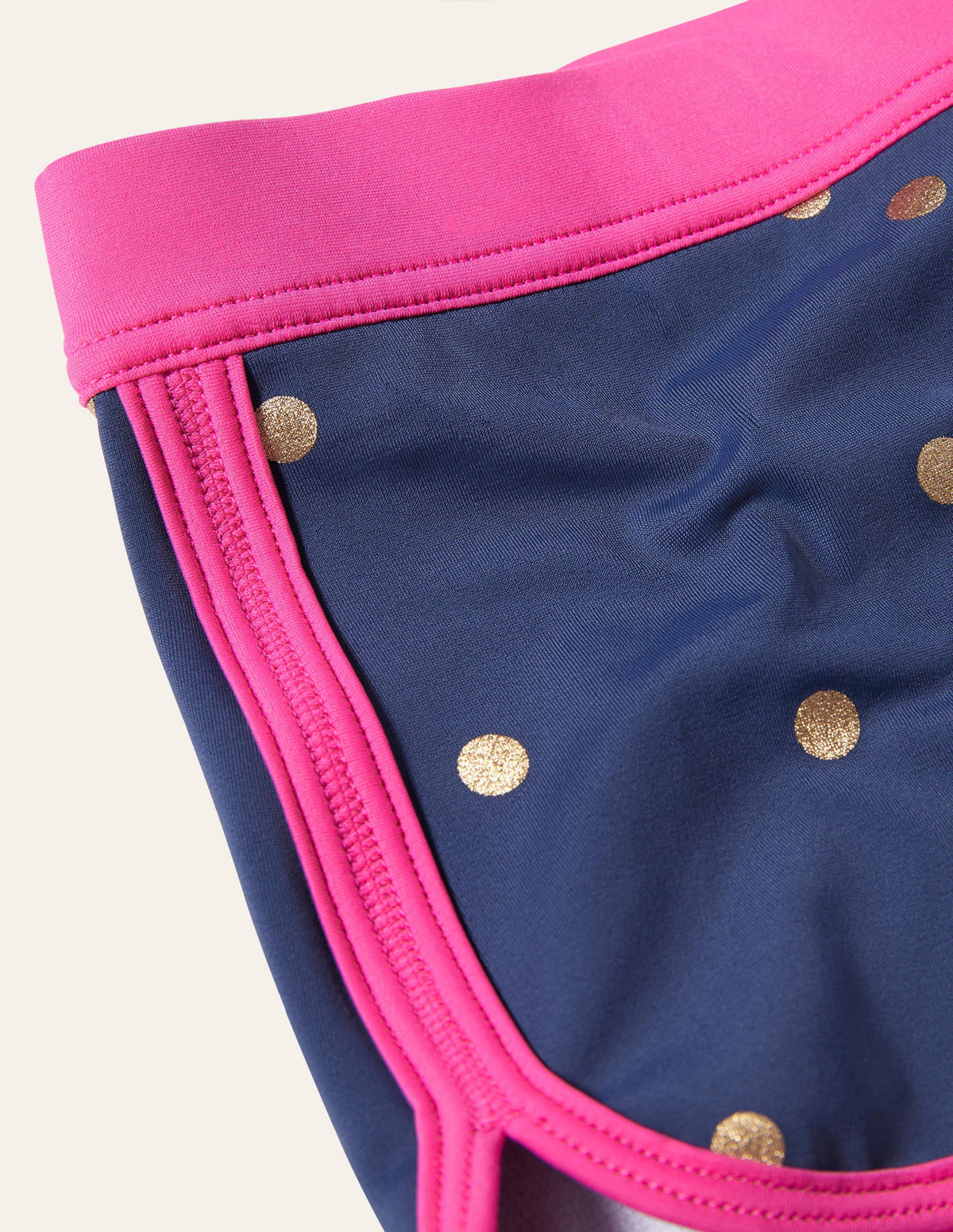 Patterned Swim Shorts-Deep Sea Blue Foil Spot-3