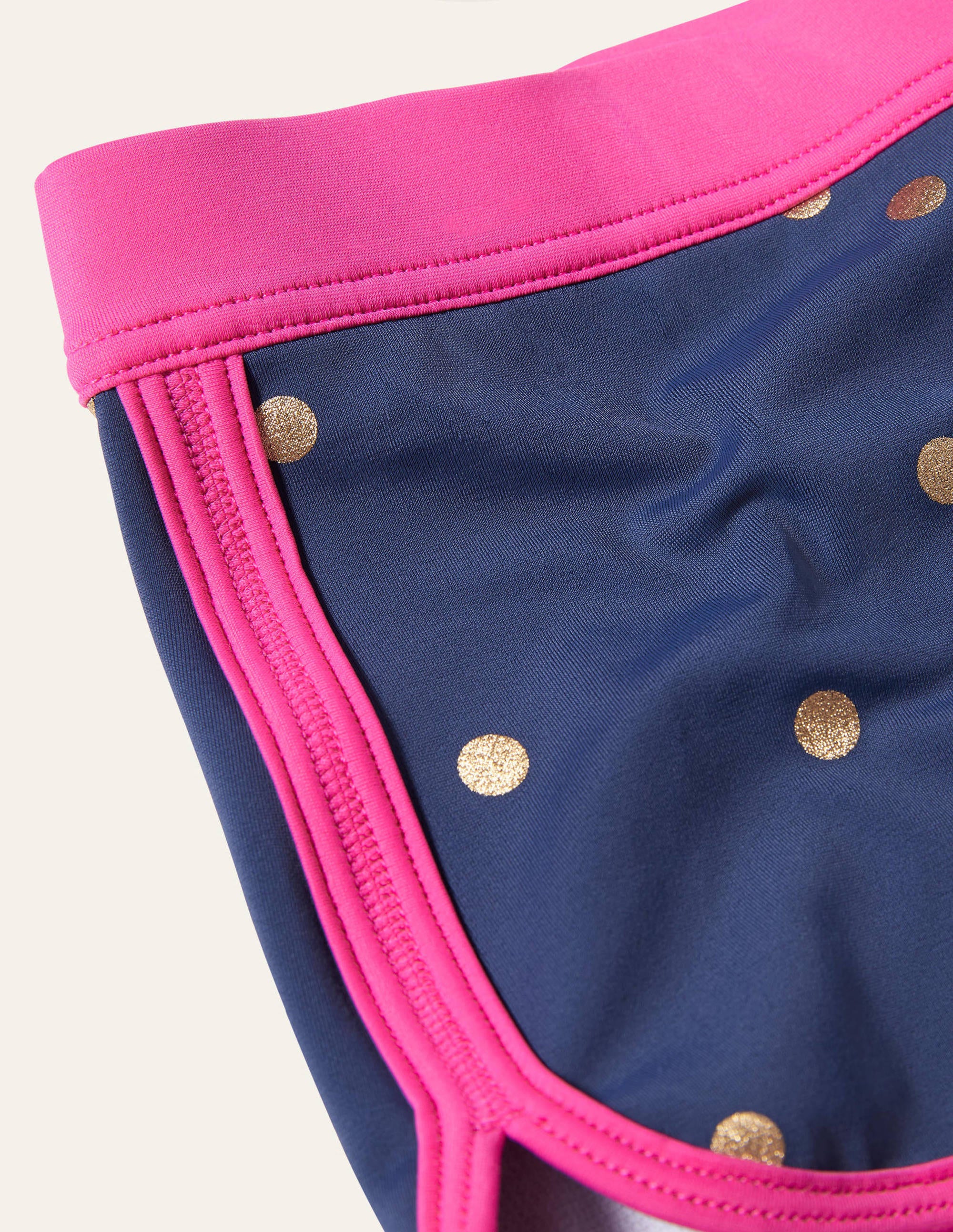 Patterned Swim Shorts-Deep Sea Blue Foil Spot - Image 3