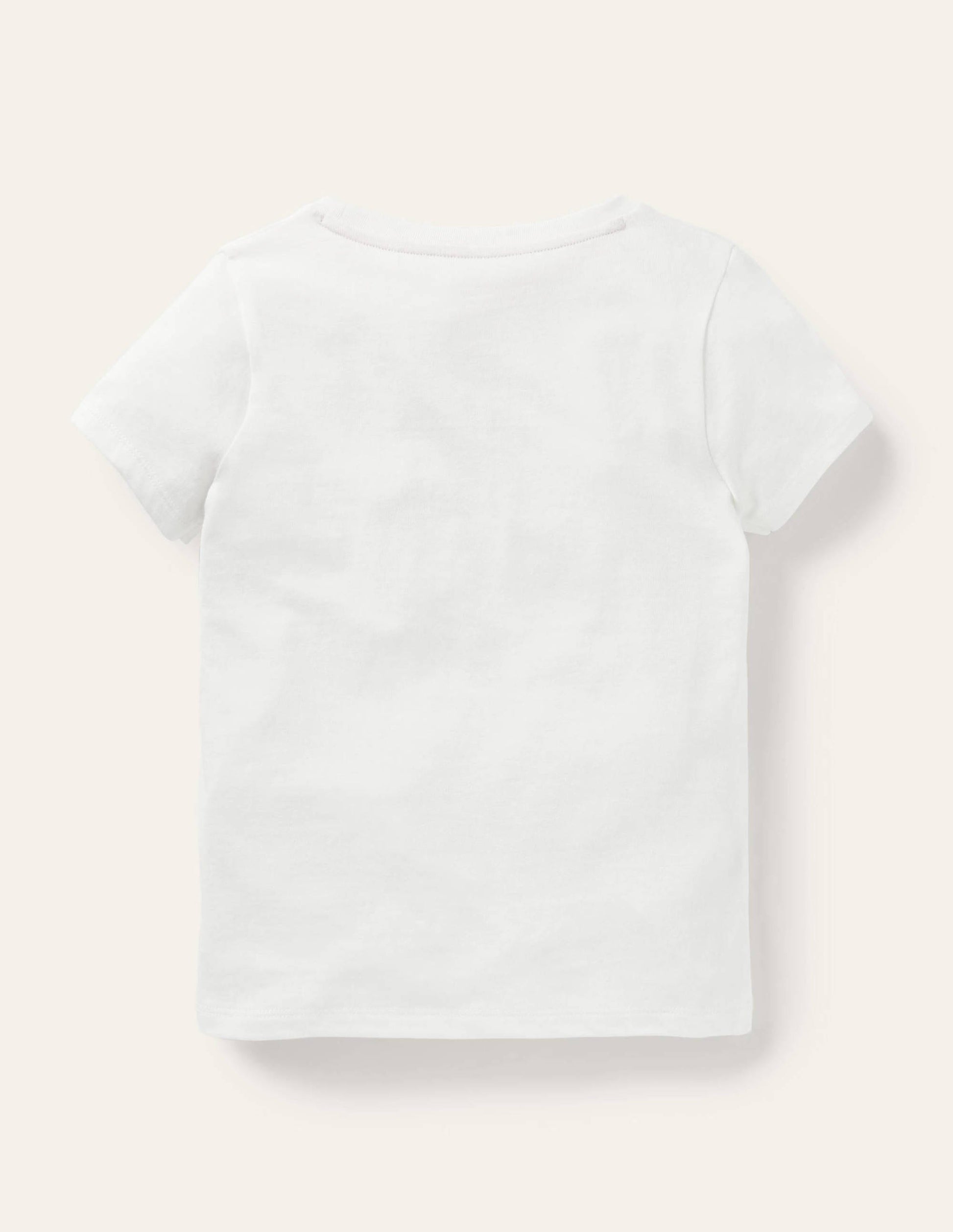 Embroidered Rainbow T-shirt-Ivory Vegetable Rainbow-2
